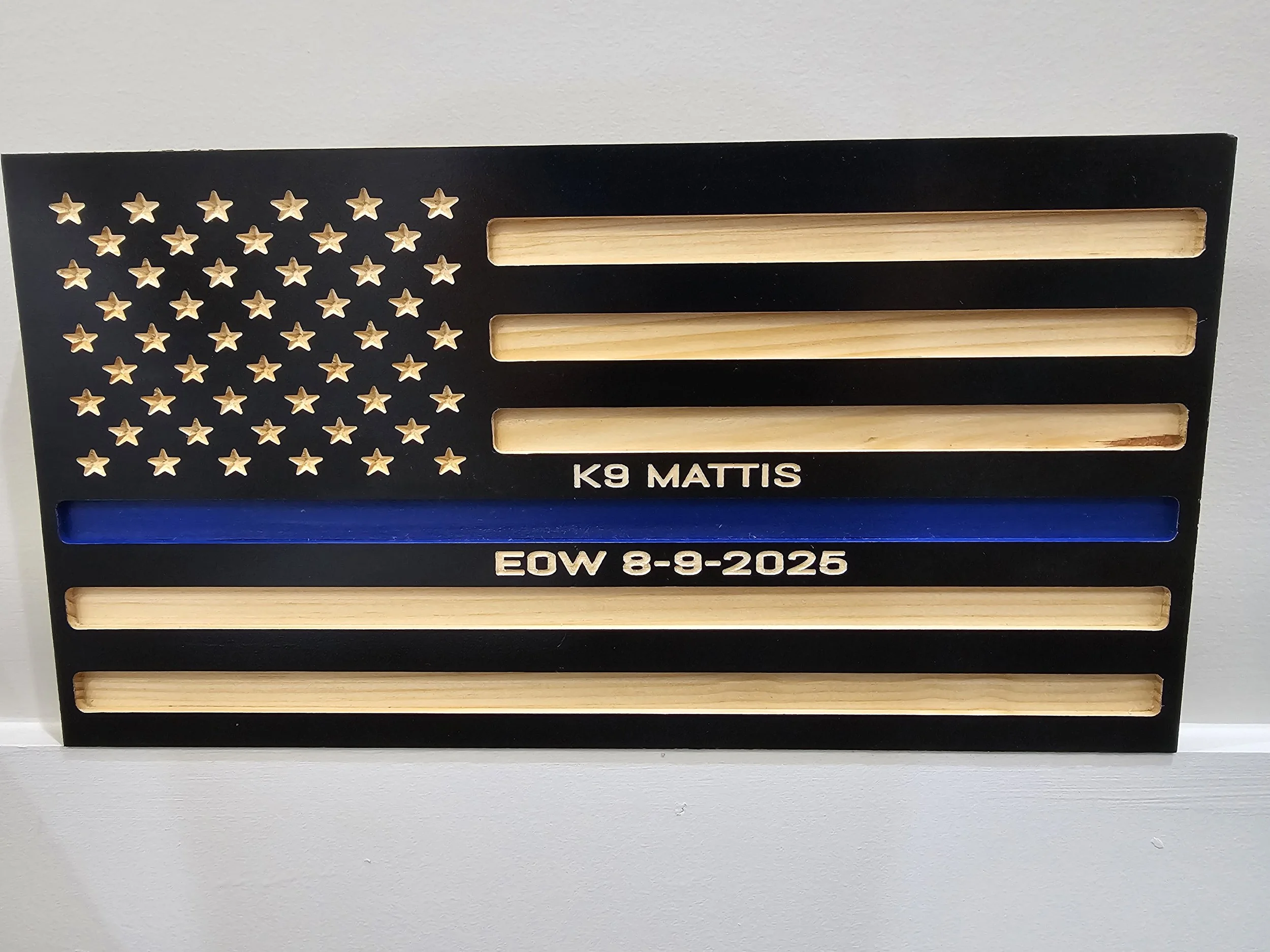 Thin Blue Line Remembrance Flag