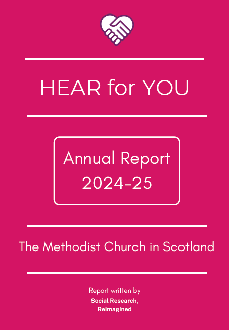 Image of the front cover of the HEAR for YOU Annual Impact Report 2024-25