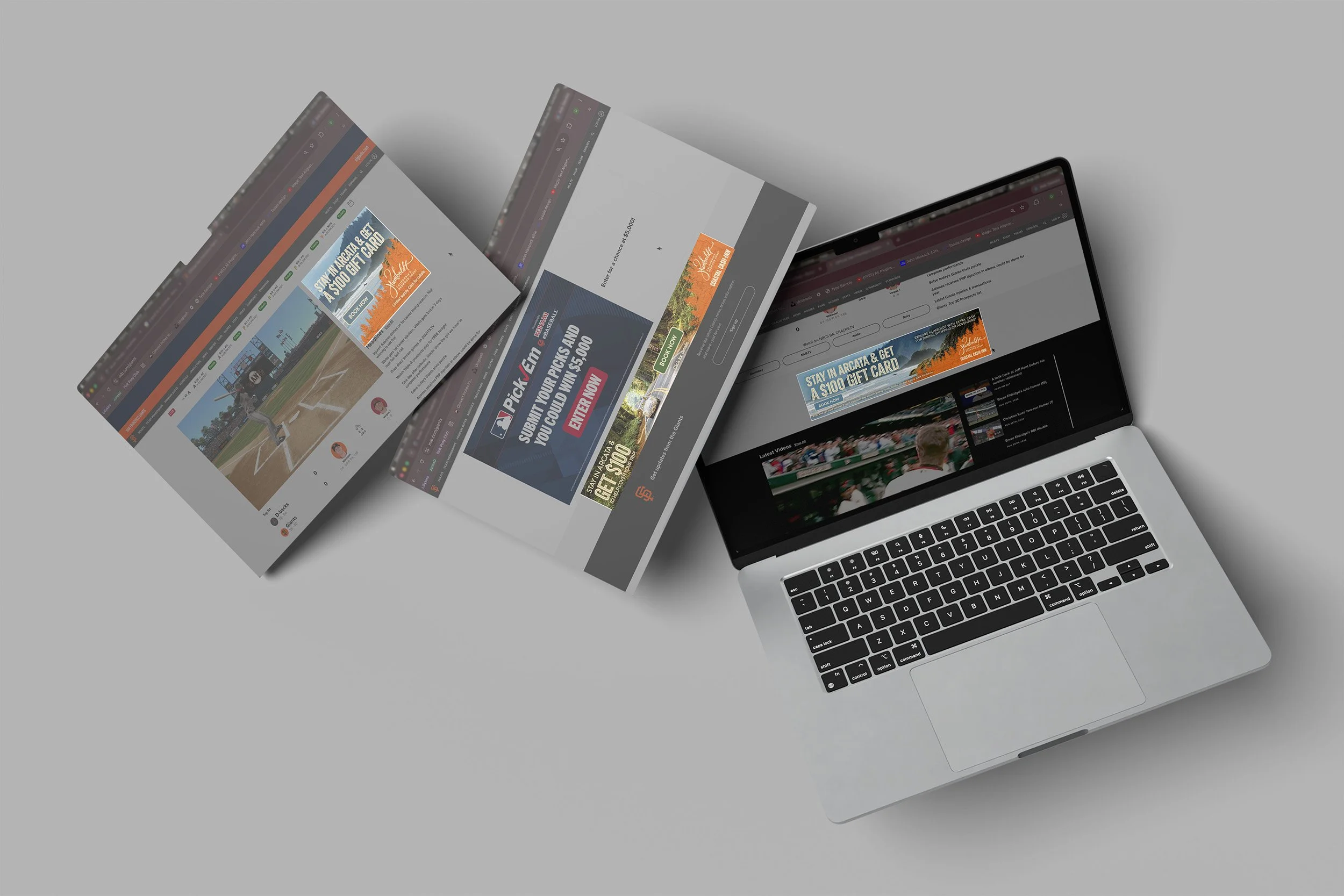 Giants Homepage Takeover — Static Digital Display