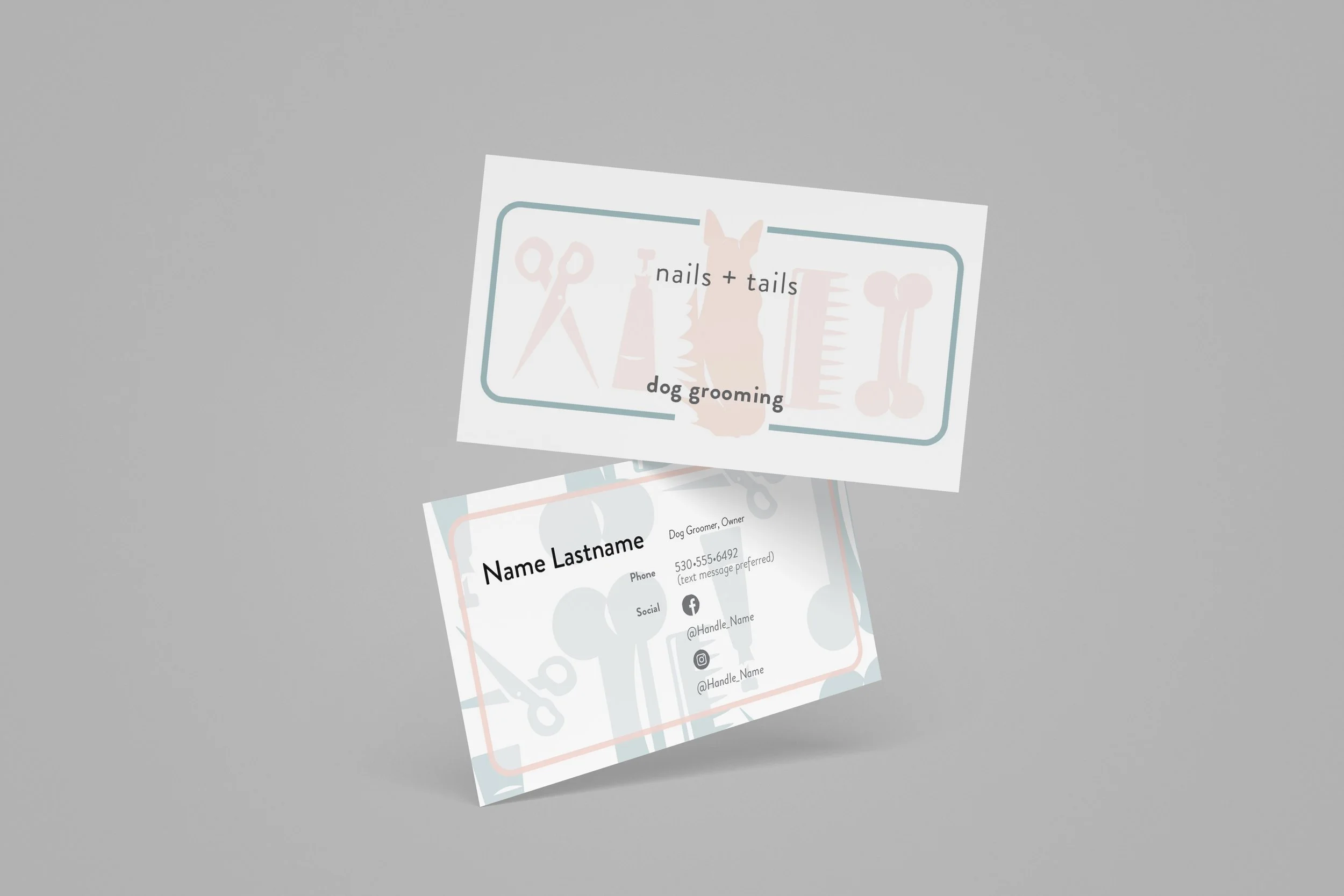 Branding model—business cards