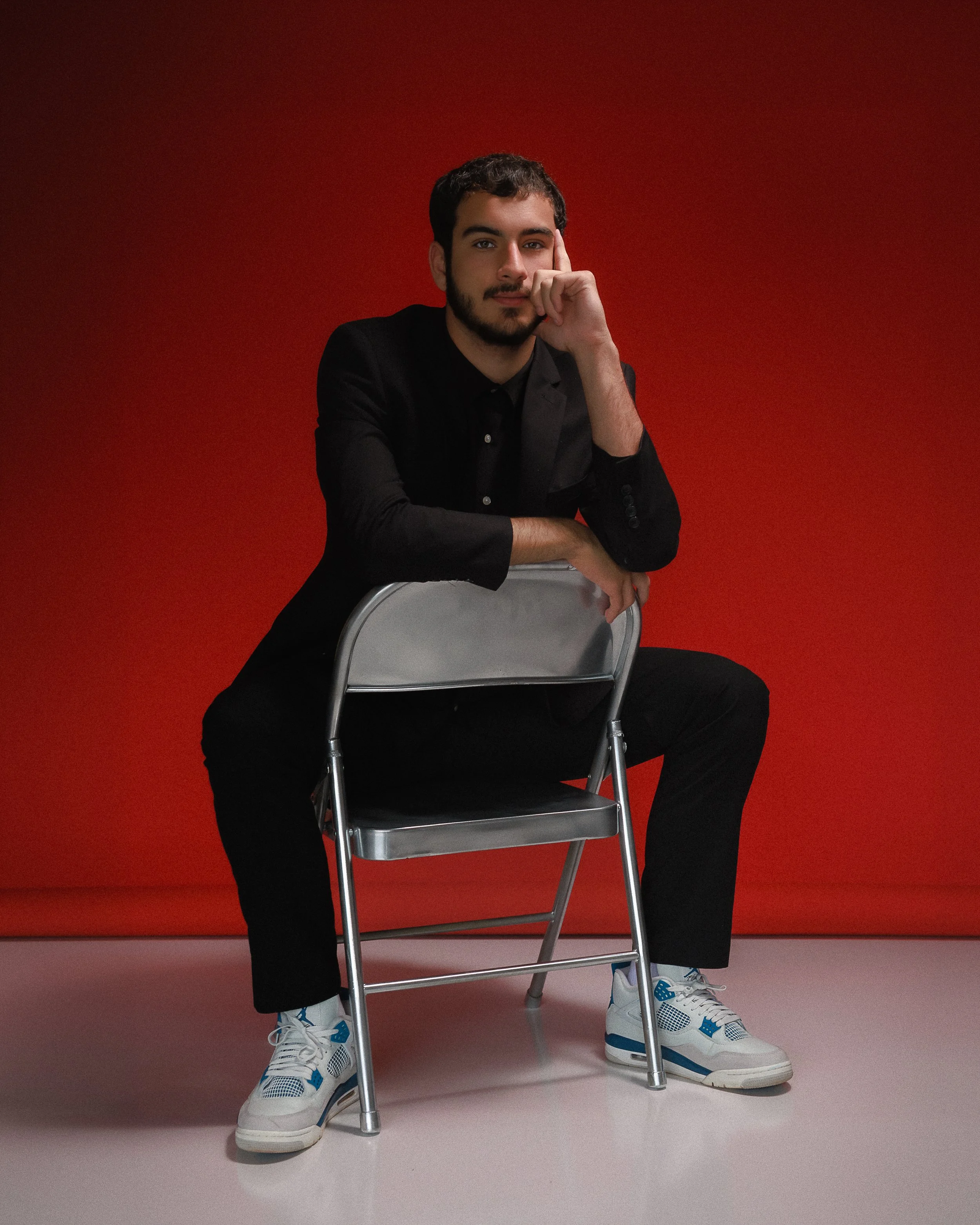 portrait session in studio