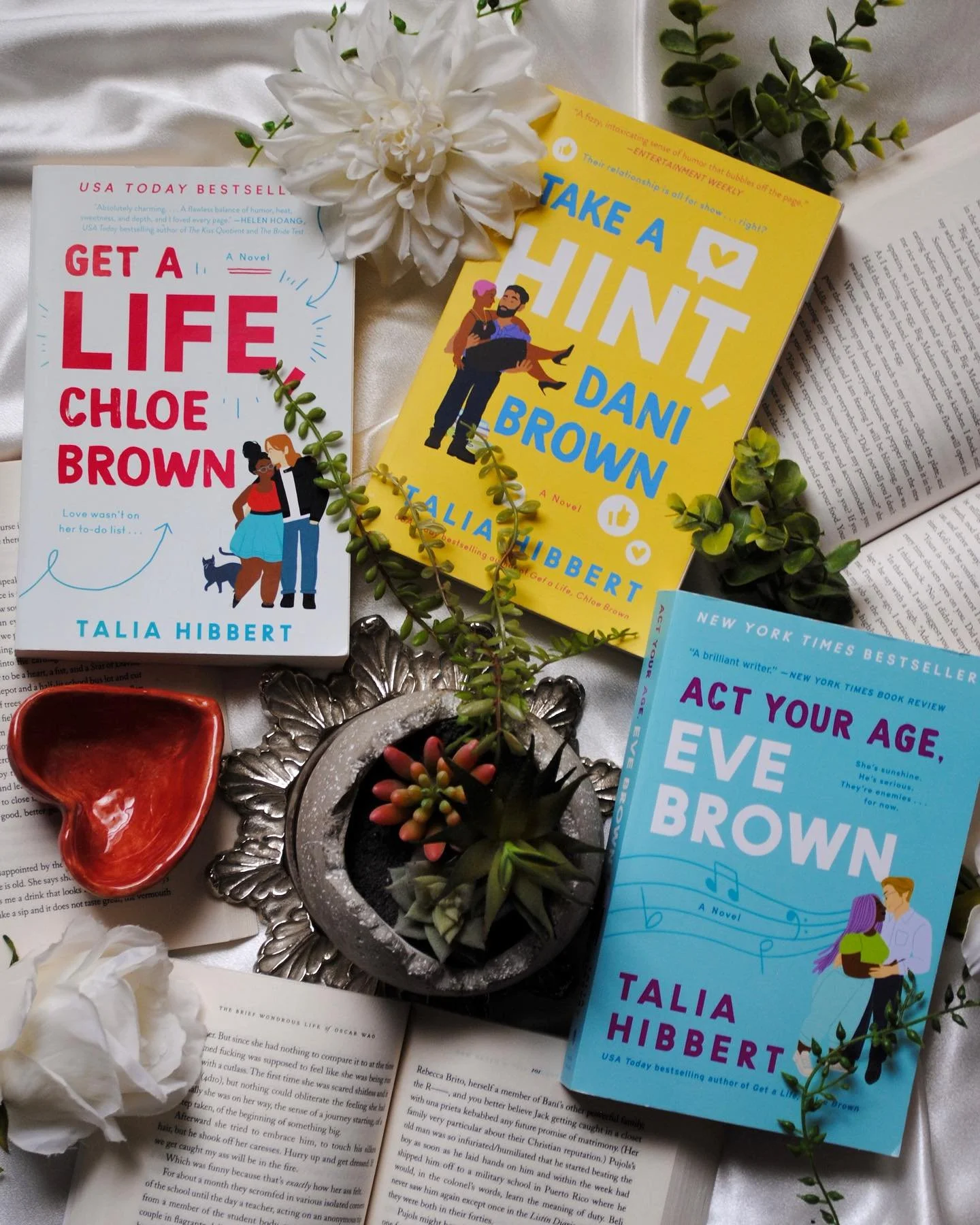 The Brown Sisters Trilogy by Talia Hibbert

I finished a reread of this iconic trilogy earlier this year, and my love for it has grown even more. Talia does such a fantastic job at delivering contemporary romances that have you wanting to stay up unt