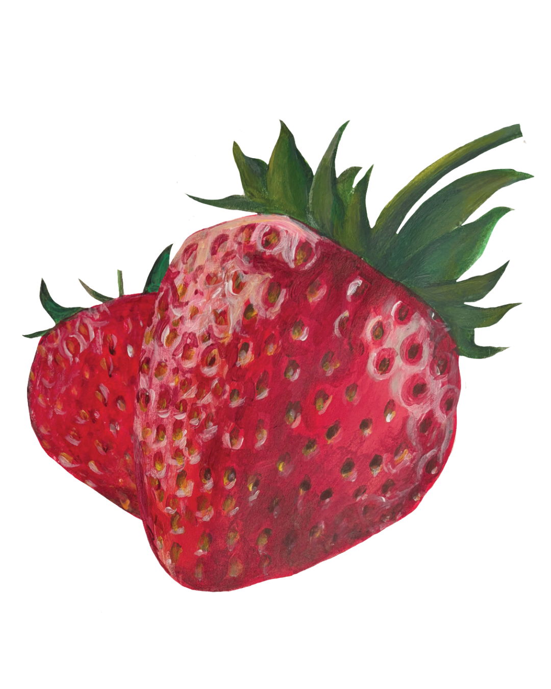 Bespoke Strawberry wall vinyls for a corporate office venue Gu Desserts