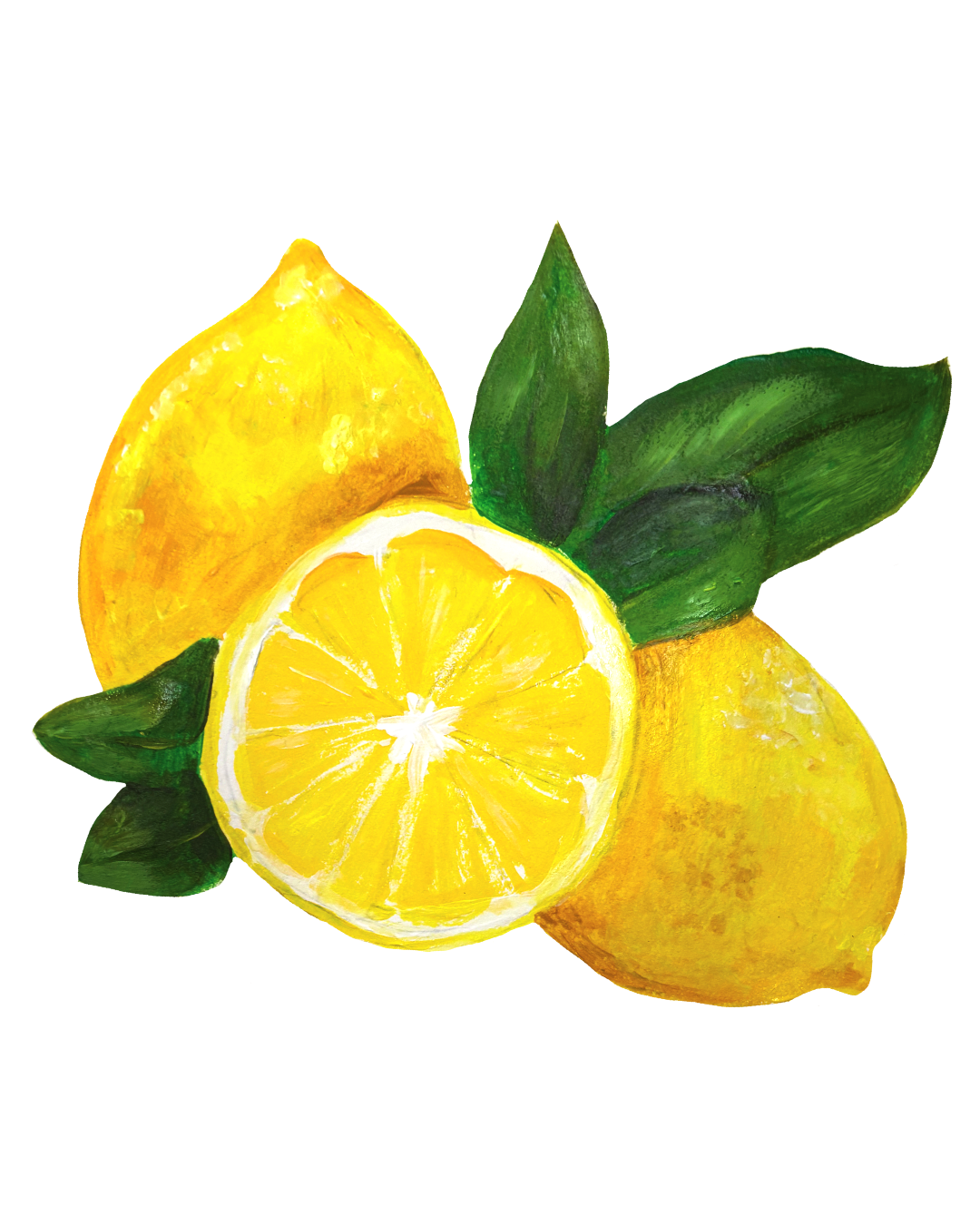 Bespoke Illustration Lemon wall vinyls for a corporate office venue Gu Desserts