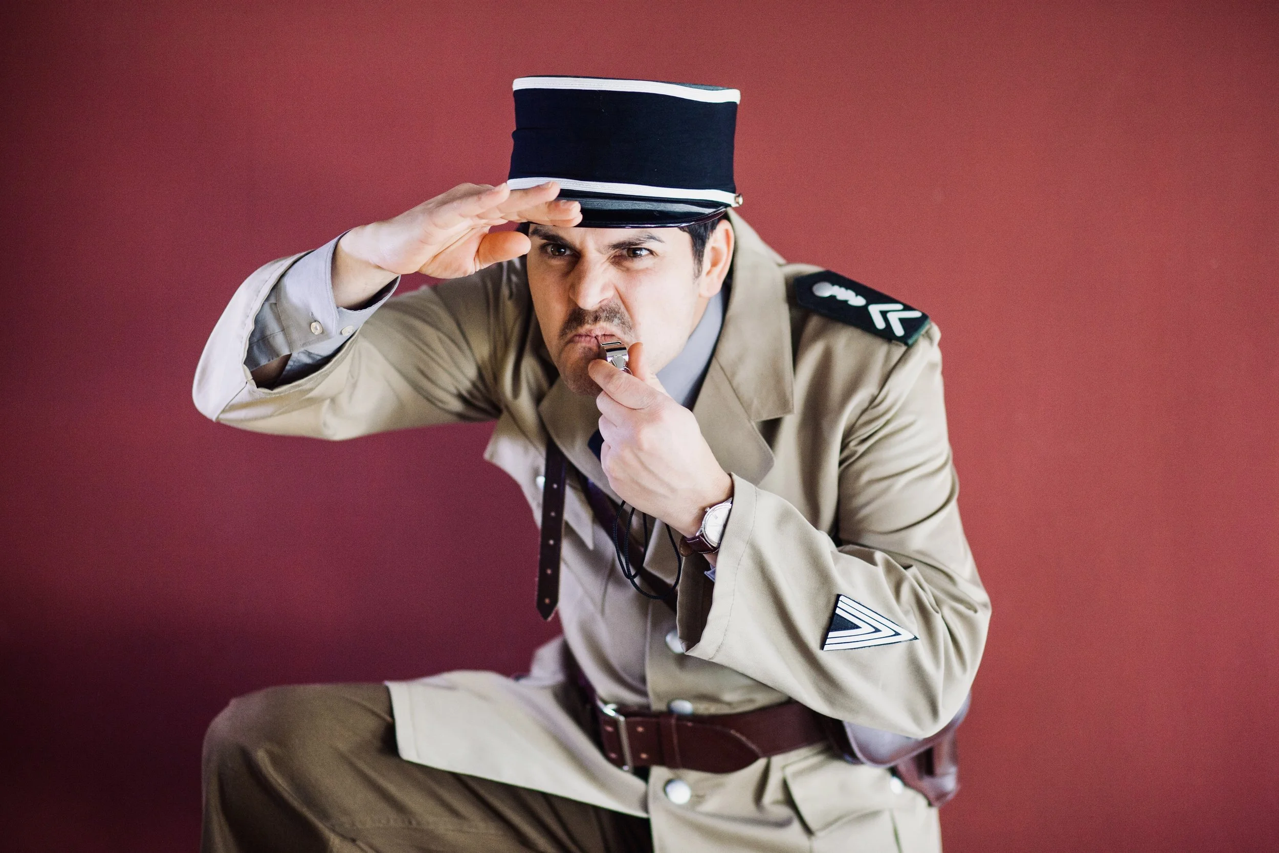 "Polizist" - Regisseur des Stücks