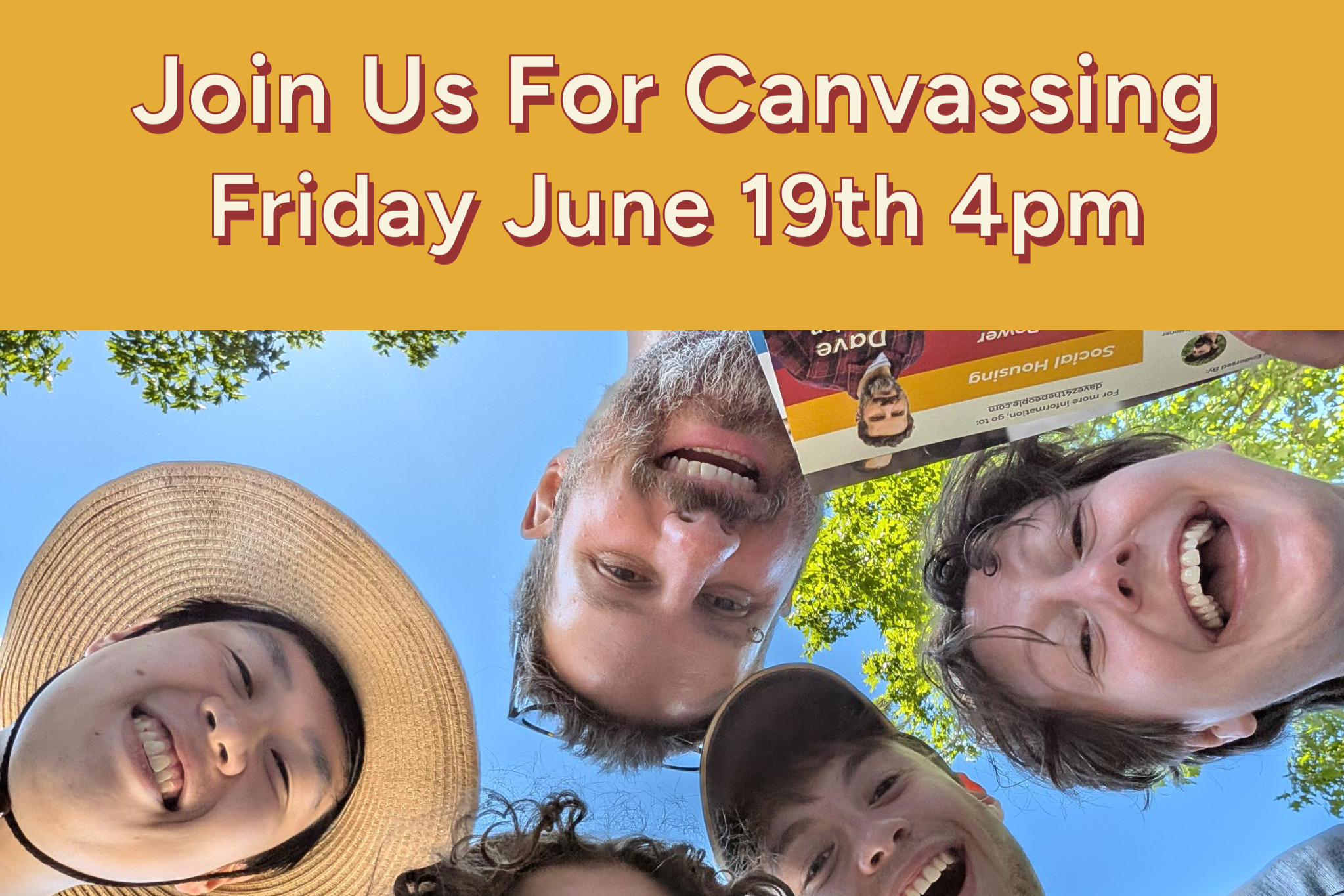 June 19th Canvassing for Dave Zeglen