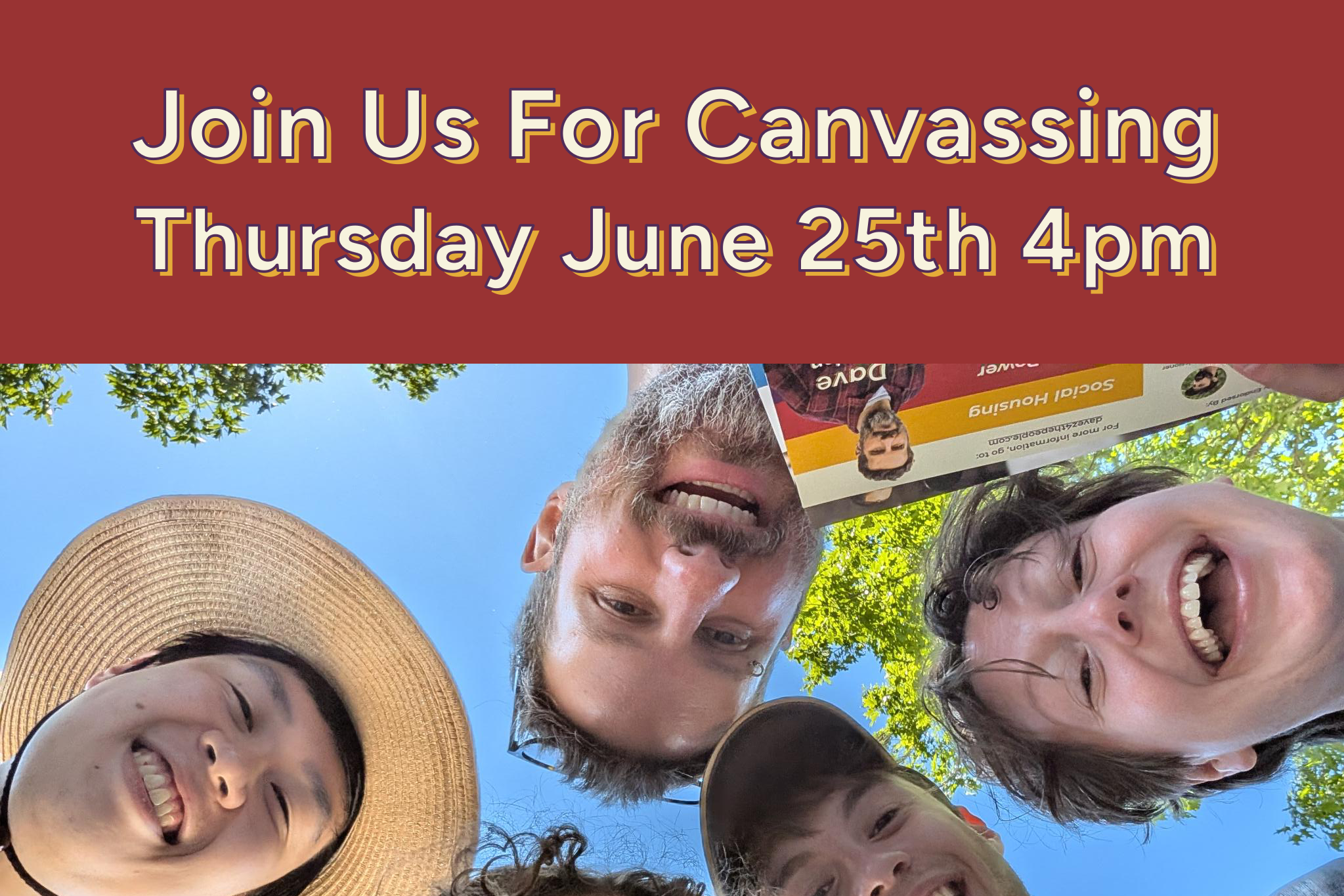 June 25th Canvassing for Dave Zeglen