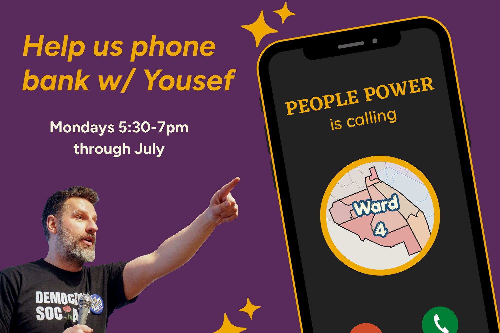 Joint Phone Bank July 6th w/ Yousef Rabhi &amp; Dave Zeglen 