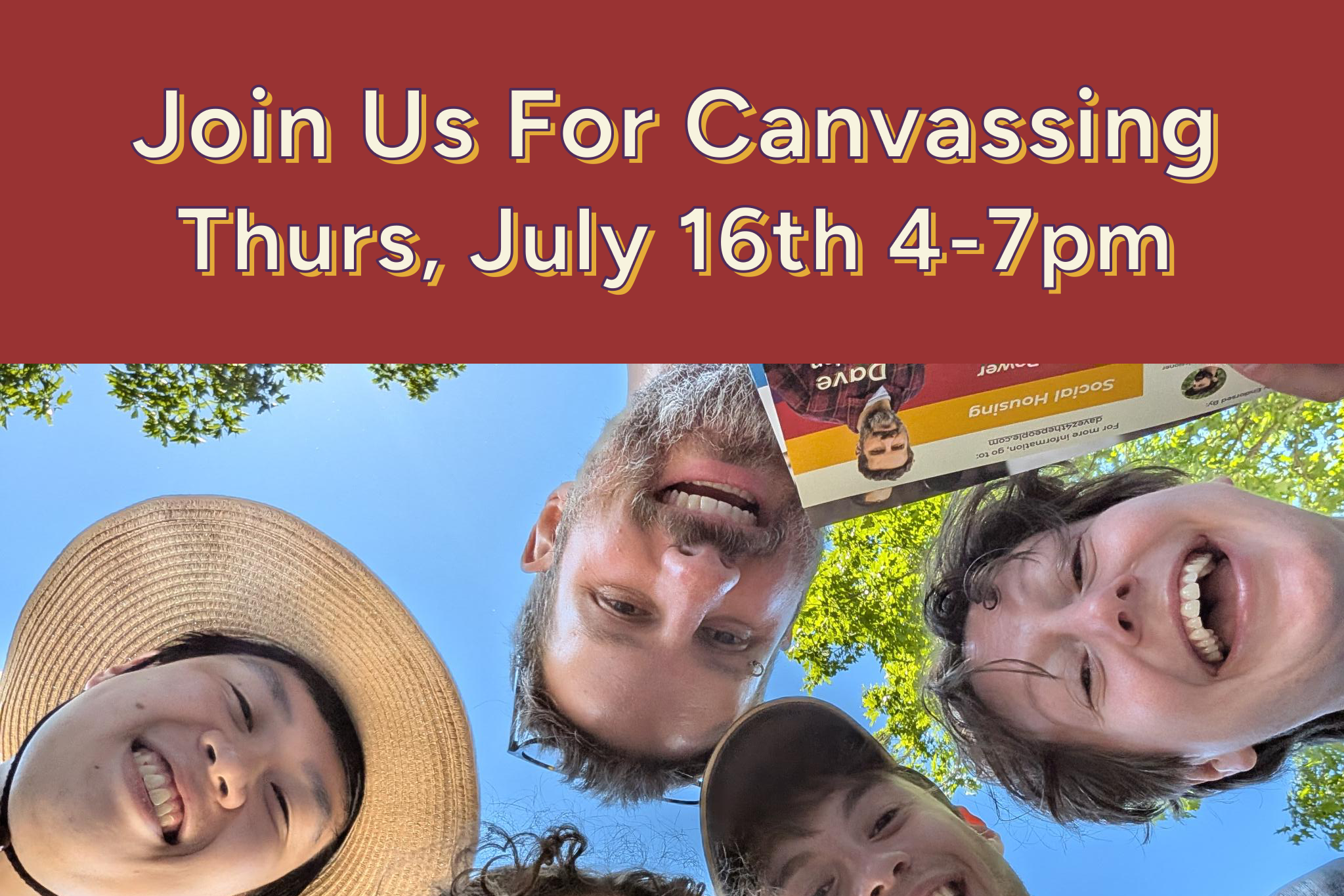 July 16th Canvassing for Dave Zeglen