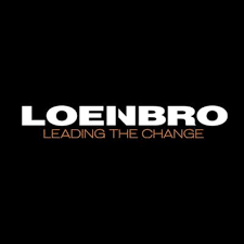 Loenbro logo with the slogan 'Leading the Change' in white and orange text on a black background.