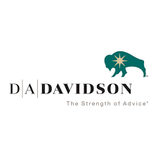 Logo of D.A. Davidson featuring a star-accented bear icon and the tagline 'The Strength of Advice'.