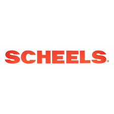 Skeels logo in red text on a white background.