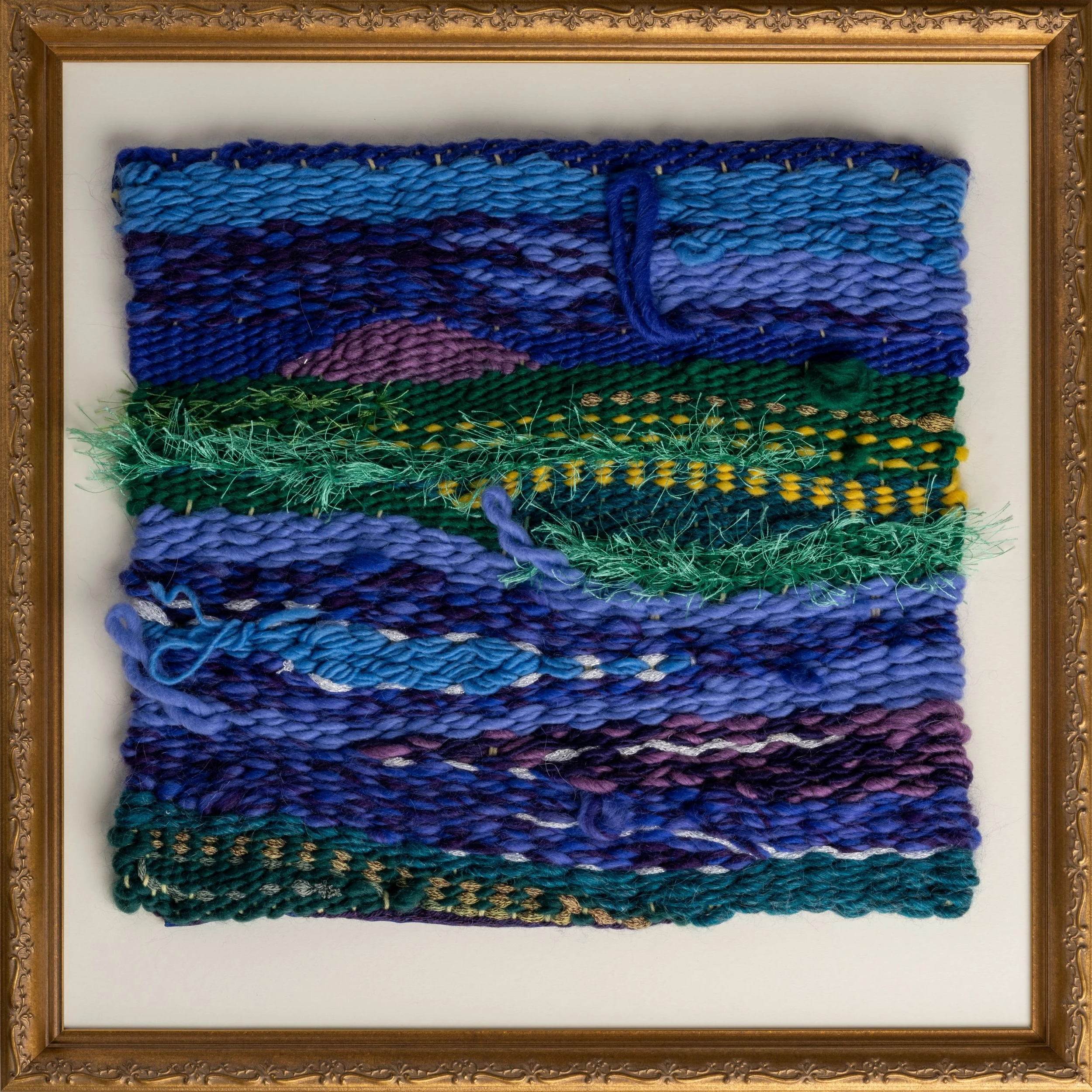 Moon Rising  _ Woven Tapestry - Framed 18" x 18"  $900
