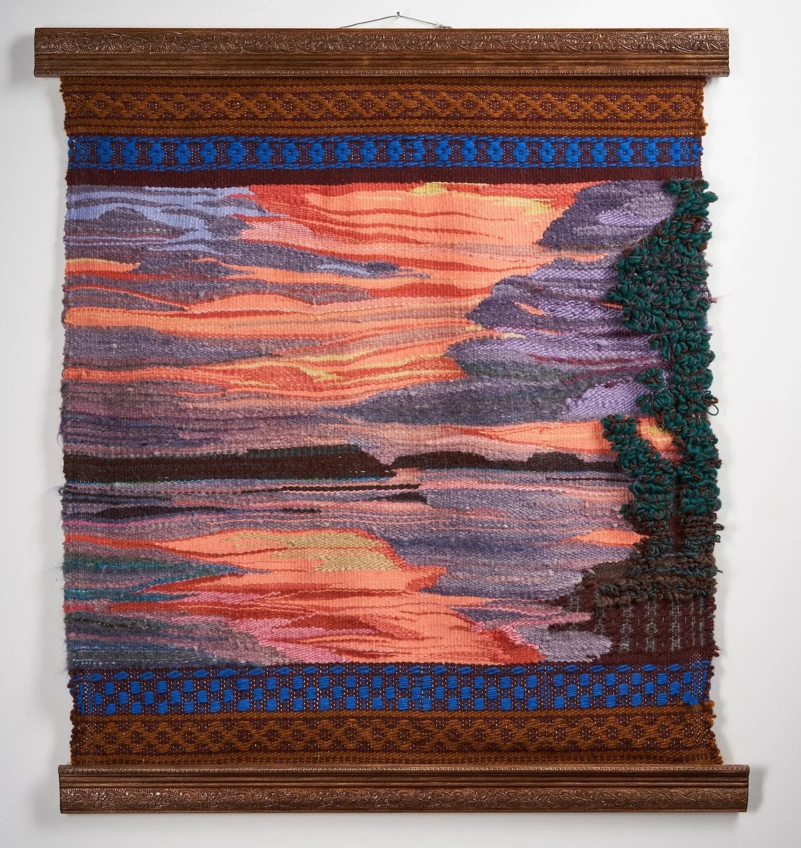 River of Dreams - Woven Tapestry - Handspun & Natural Dyed  - 32" x 36" 2022/23   - $12,000