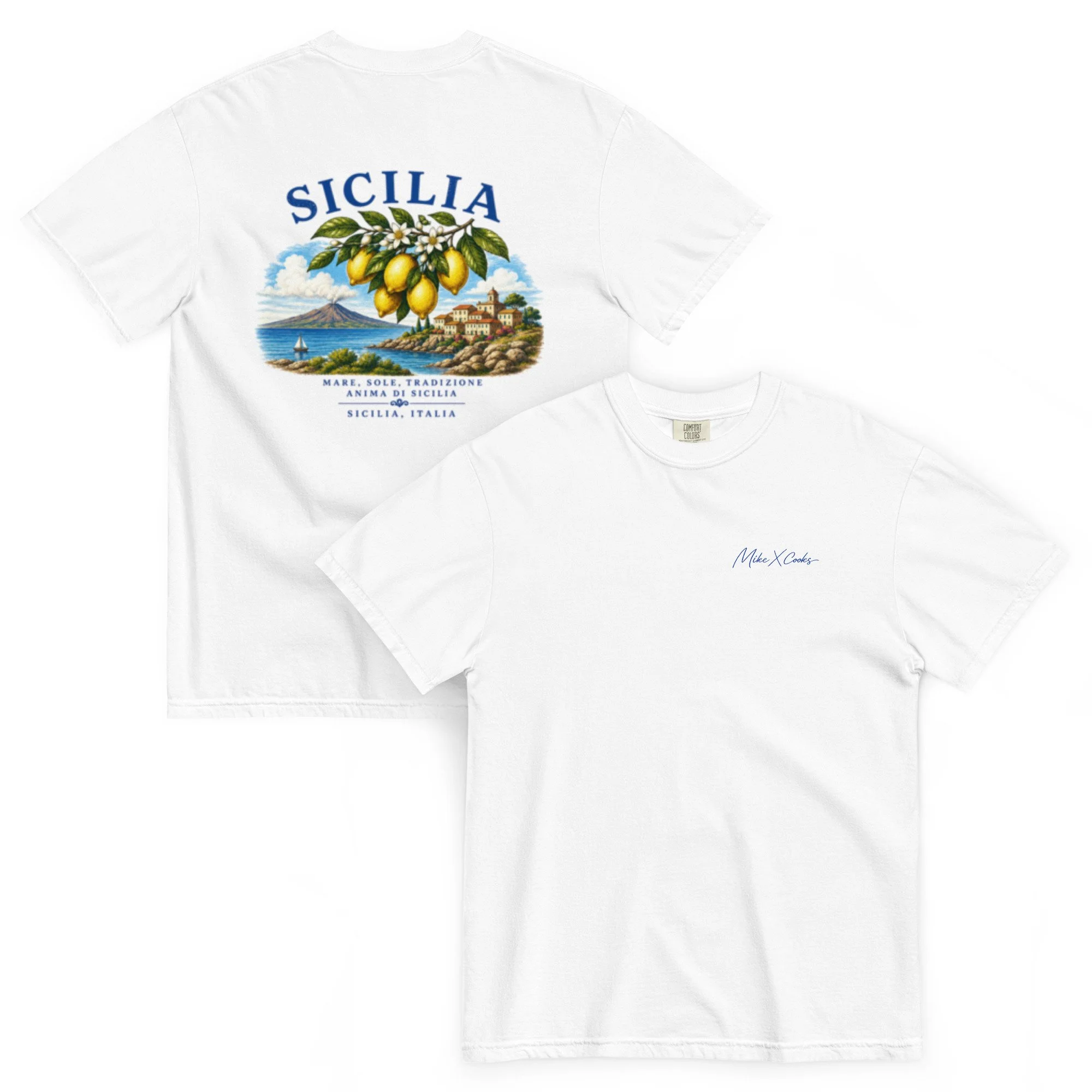 MikexCooks Sicilia Vintage T-Shirt Full Color
