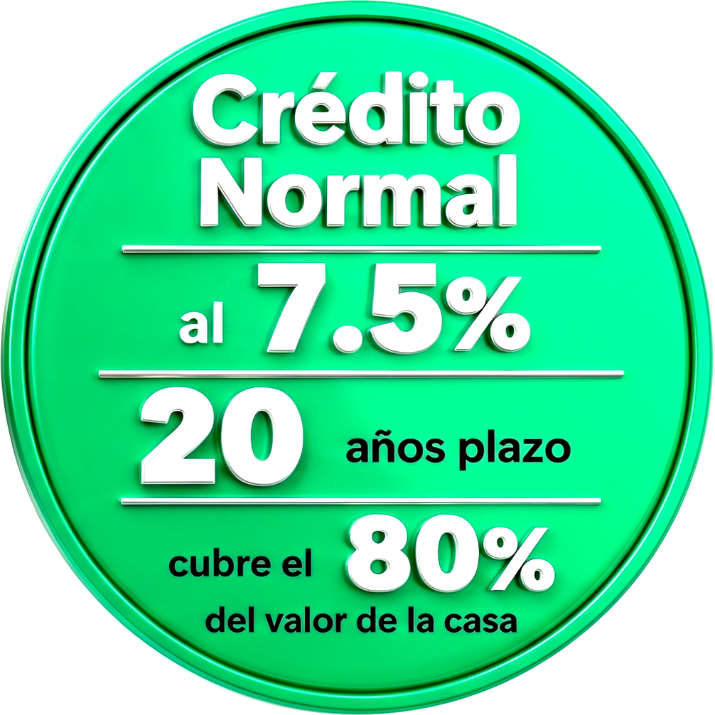 Crédito Normal, cuotas mensuales de: