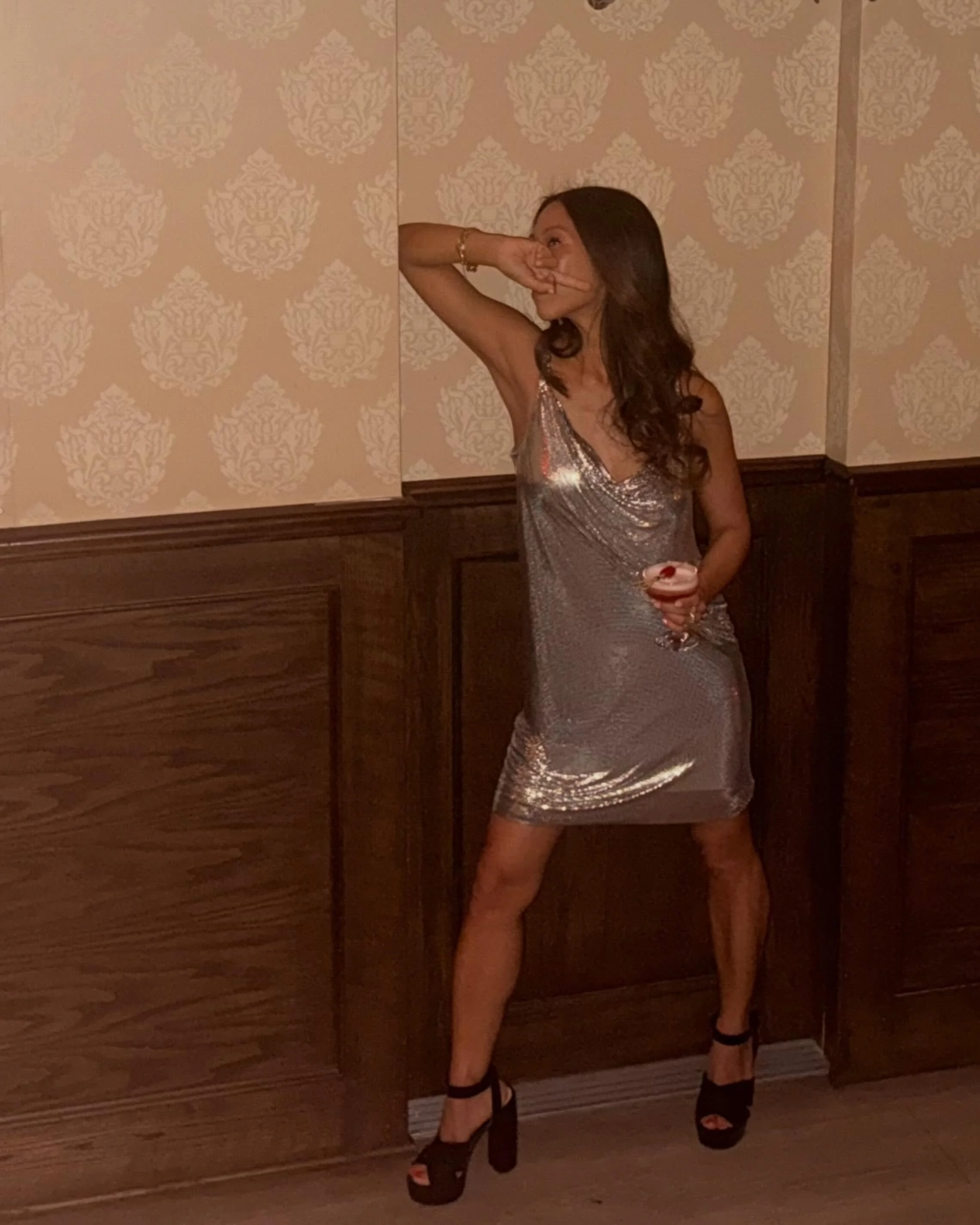 &ldquo;the birthday girl showed up in vintage @versace and @miumiu&rdquo;