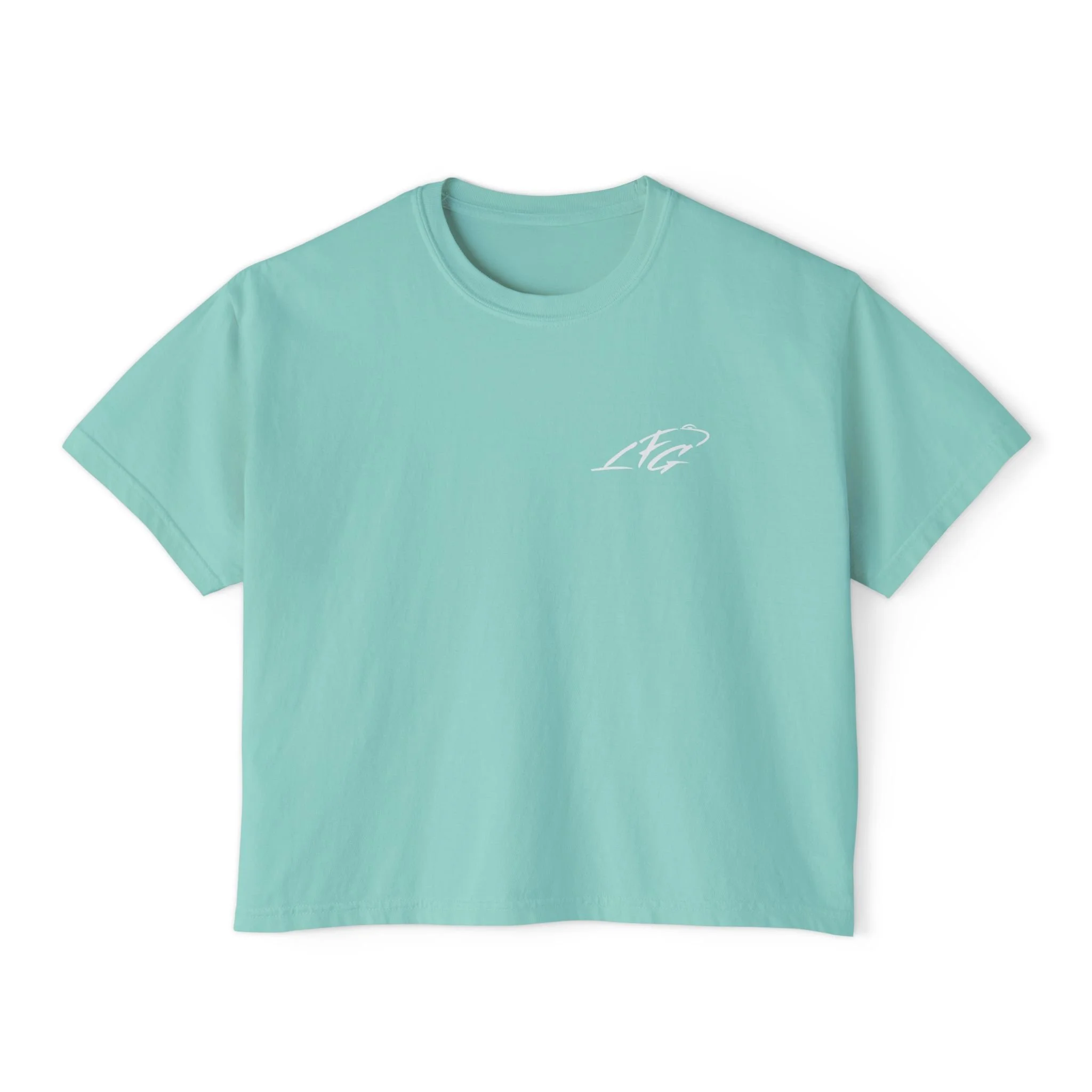 Get Froggy With It | Women's Boxy Tee - White Text