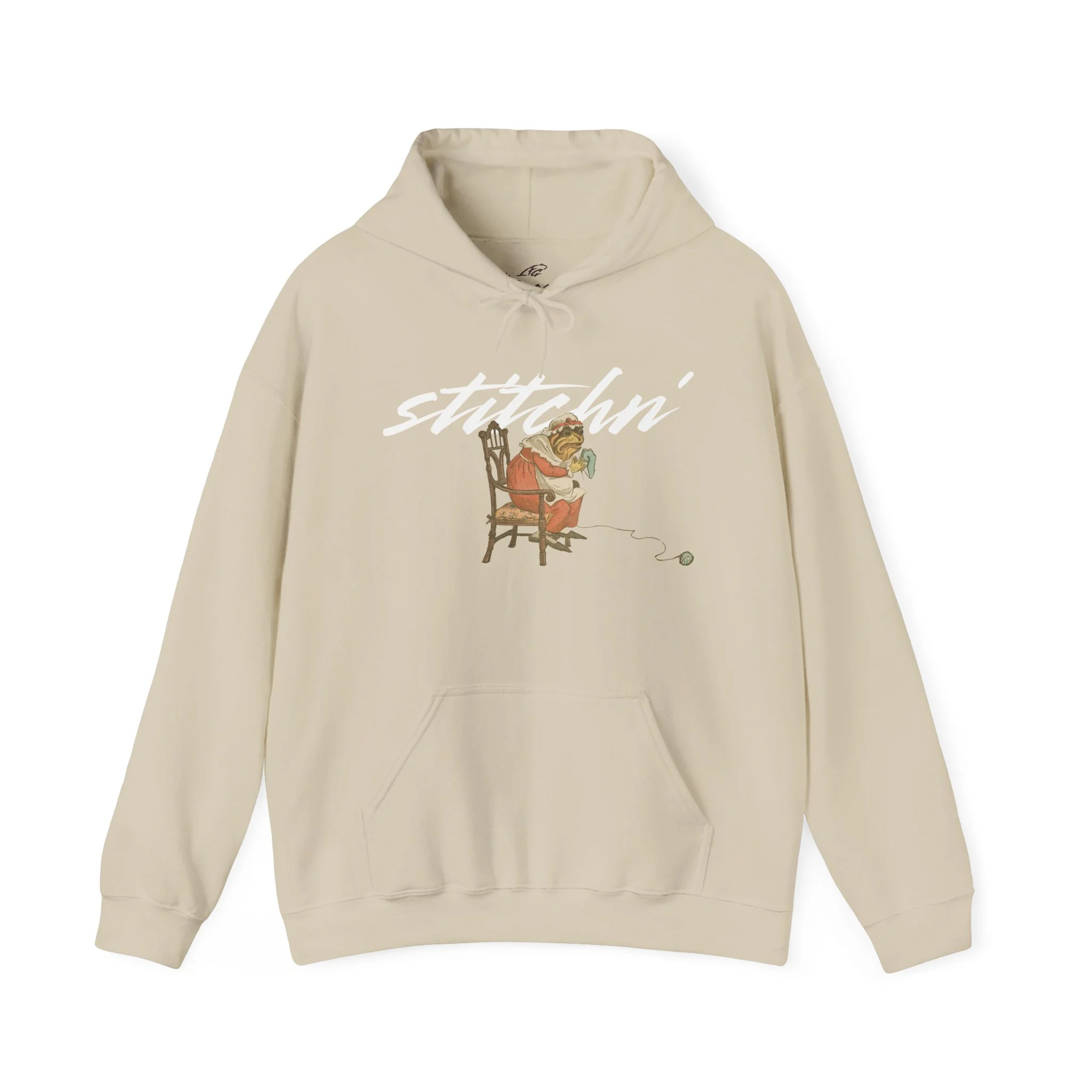 Stitchn' and Bitchn' | Hooded Sweatshirt - White Text