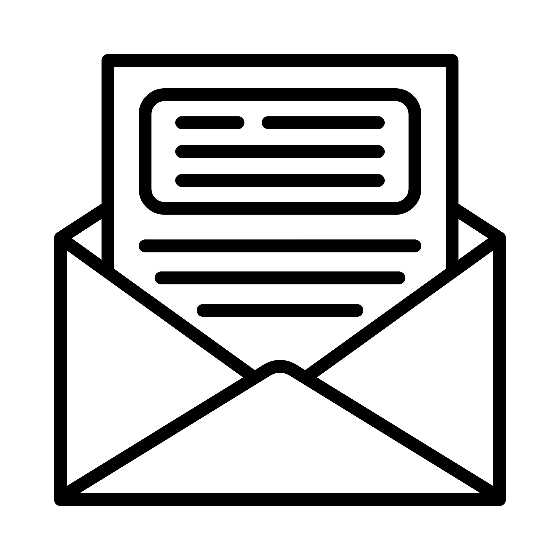 Envelope icon to showcase individual membership to nonprofit housing organizations Tennessee.