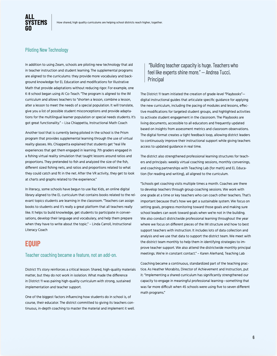 Case Study page titled "Impact"