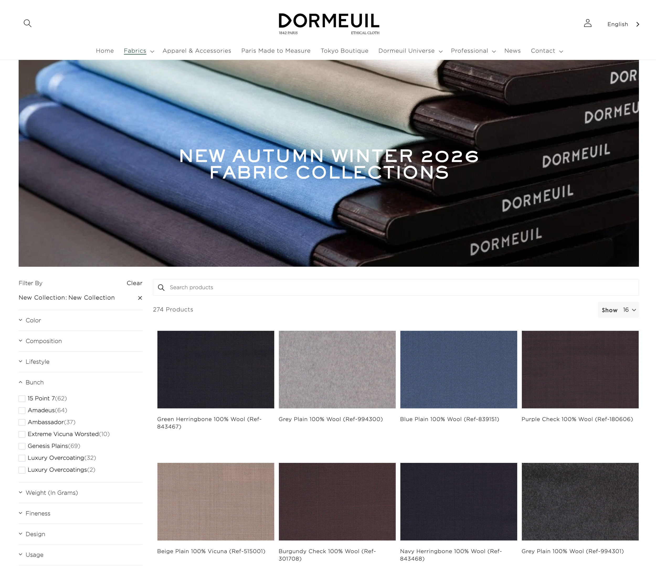 Dormeuil's New Autumn Winter 2026 Fabric Collections