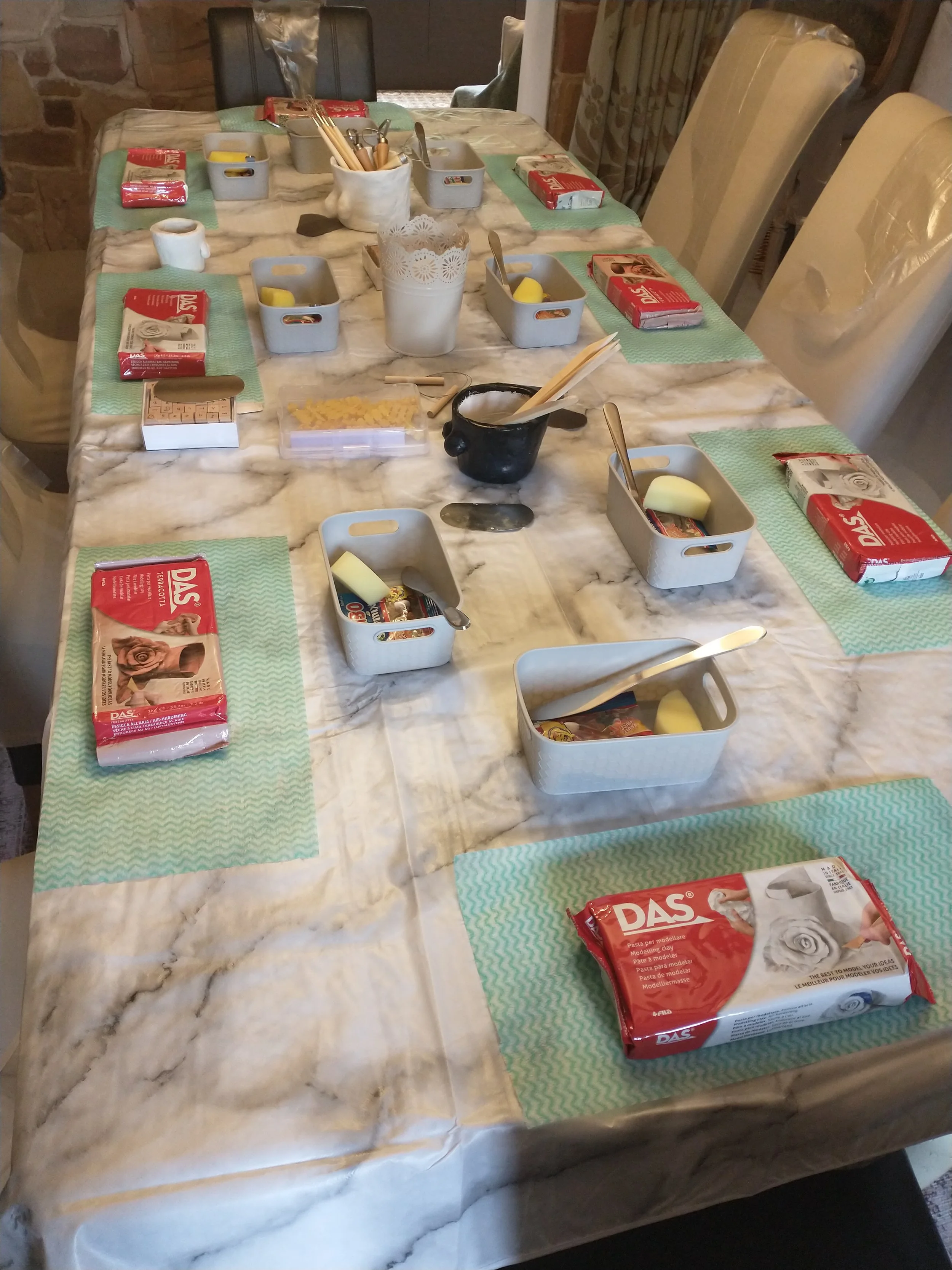 creative clay workshop for team building