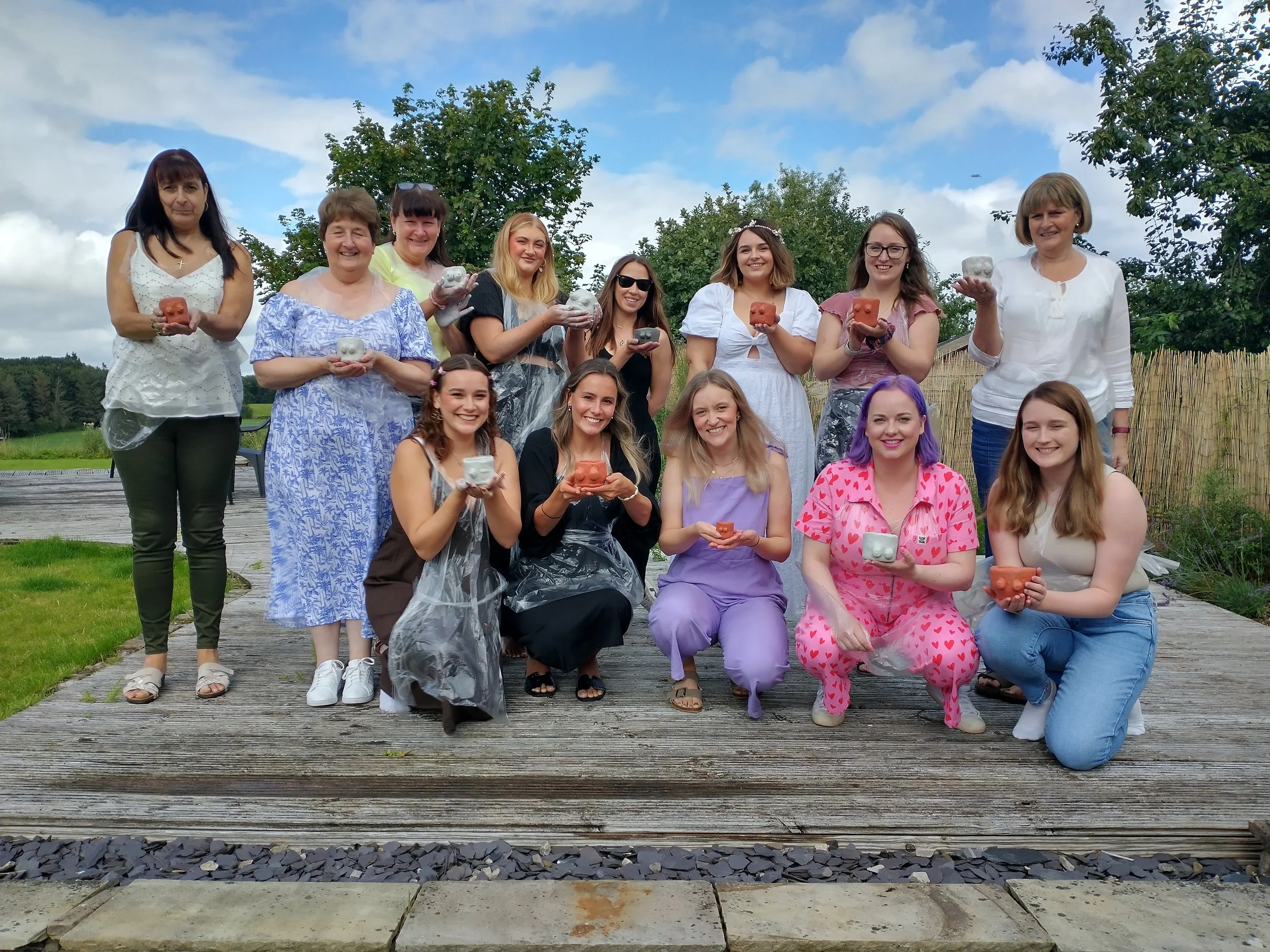 boob pot making hen party