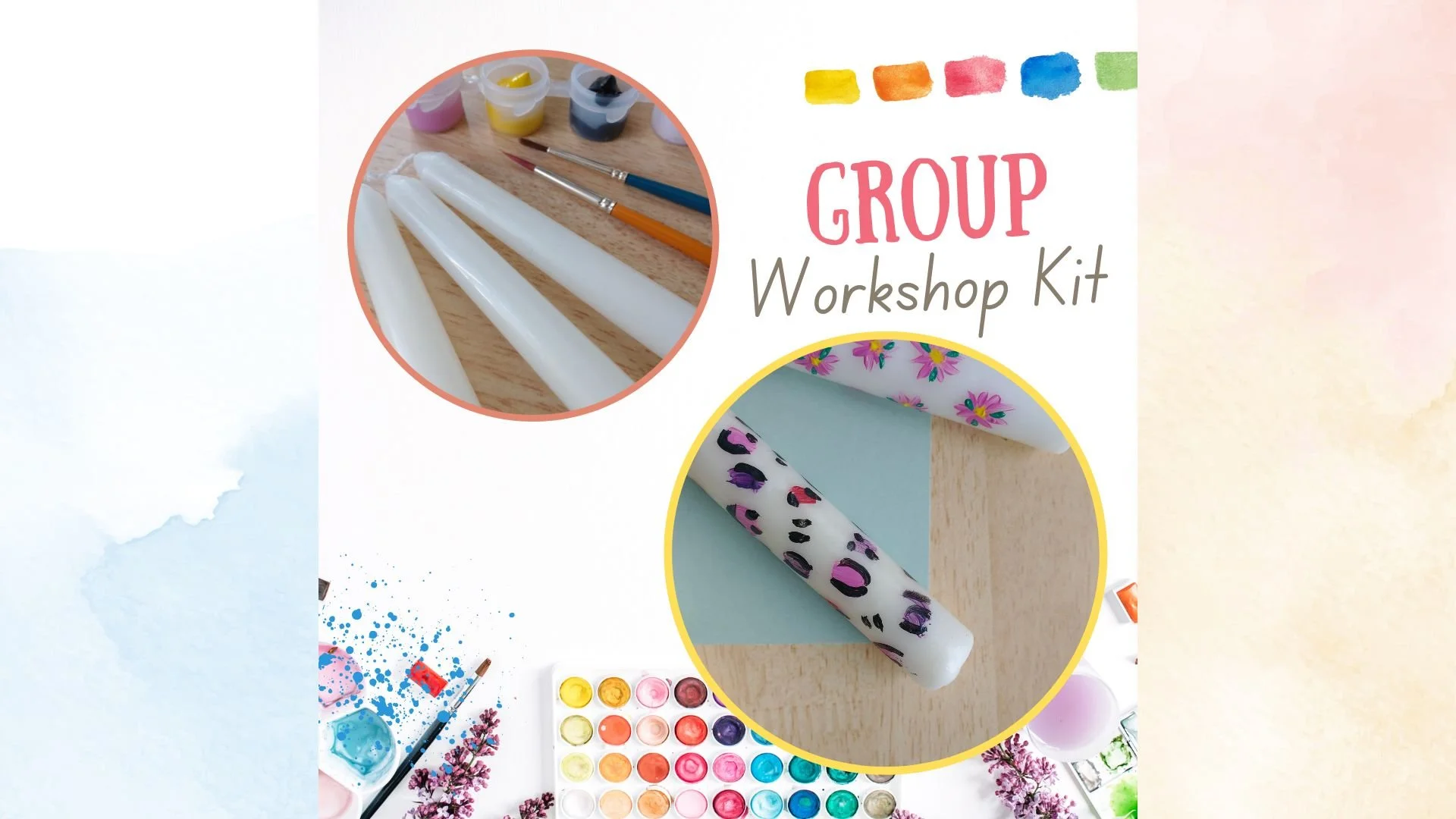 Candle Painting Workshop Kit