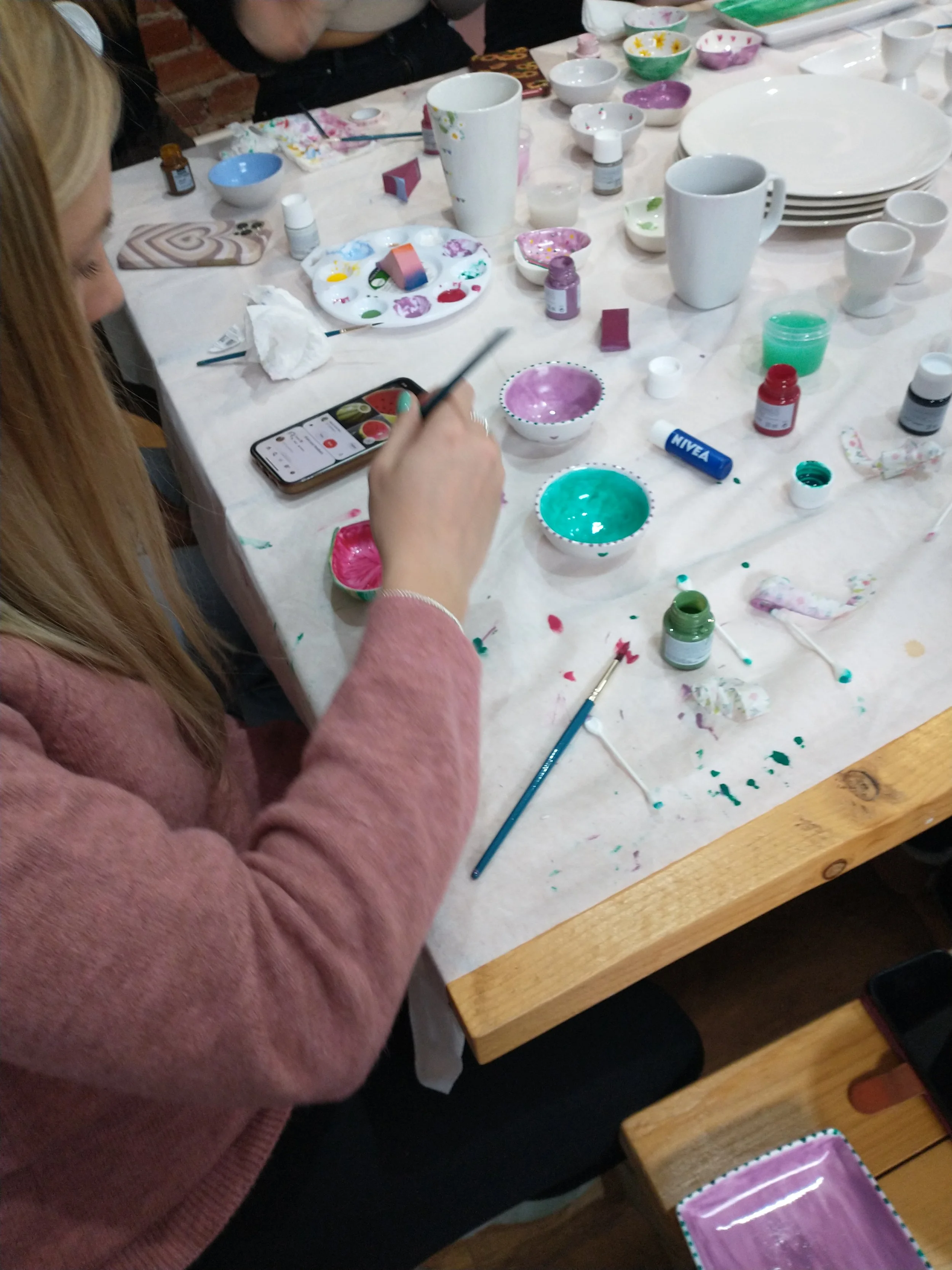 ceramic painting hen party