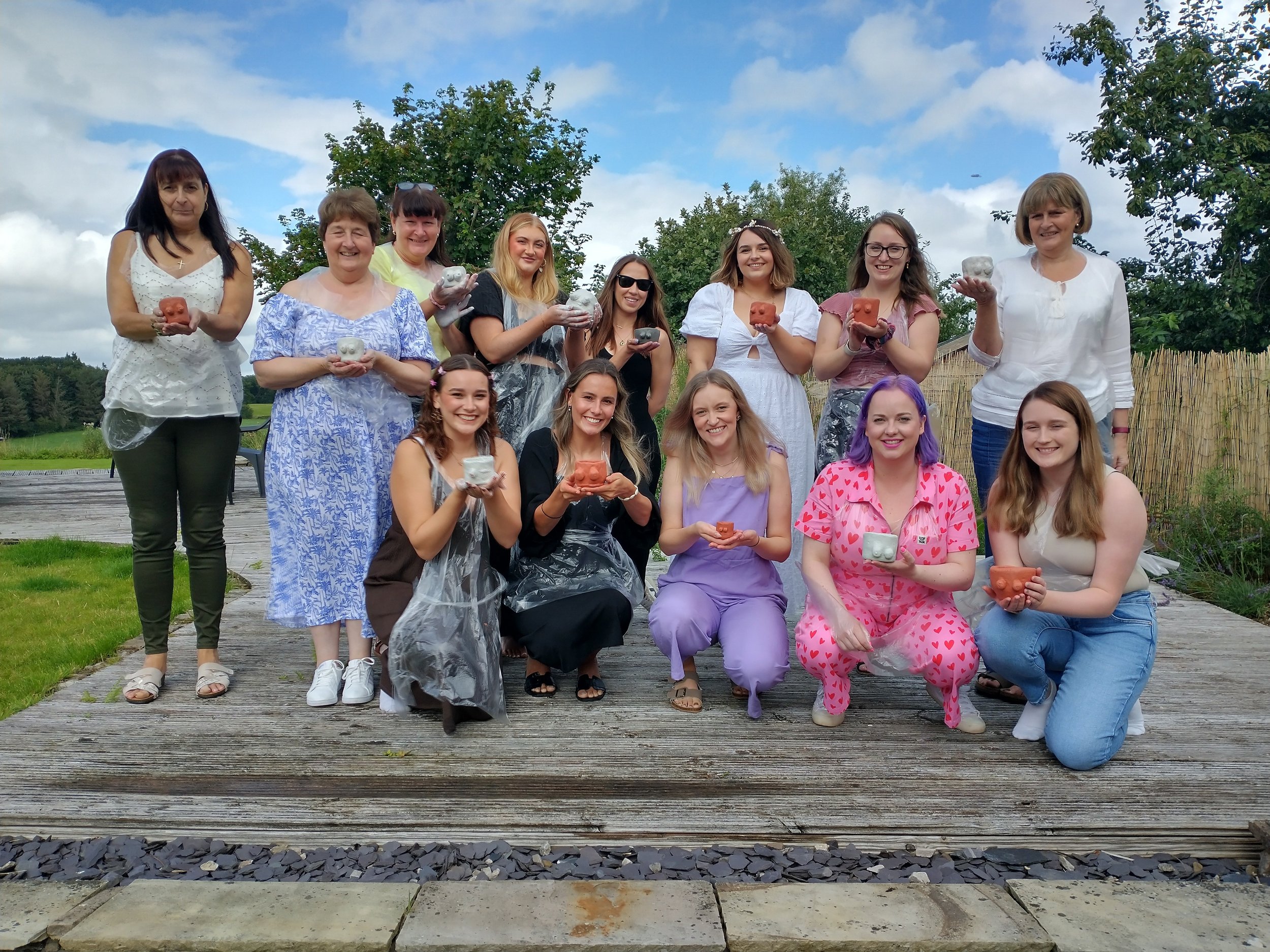 boob pot making hen party