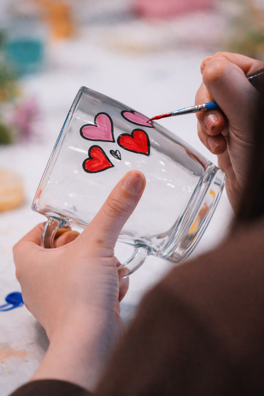 glass painting hen party