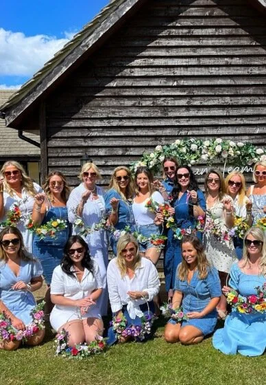floral wreath making hen party activity UK
