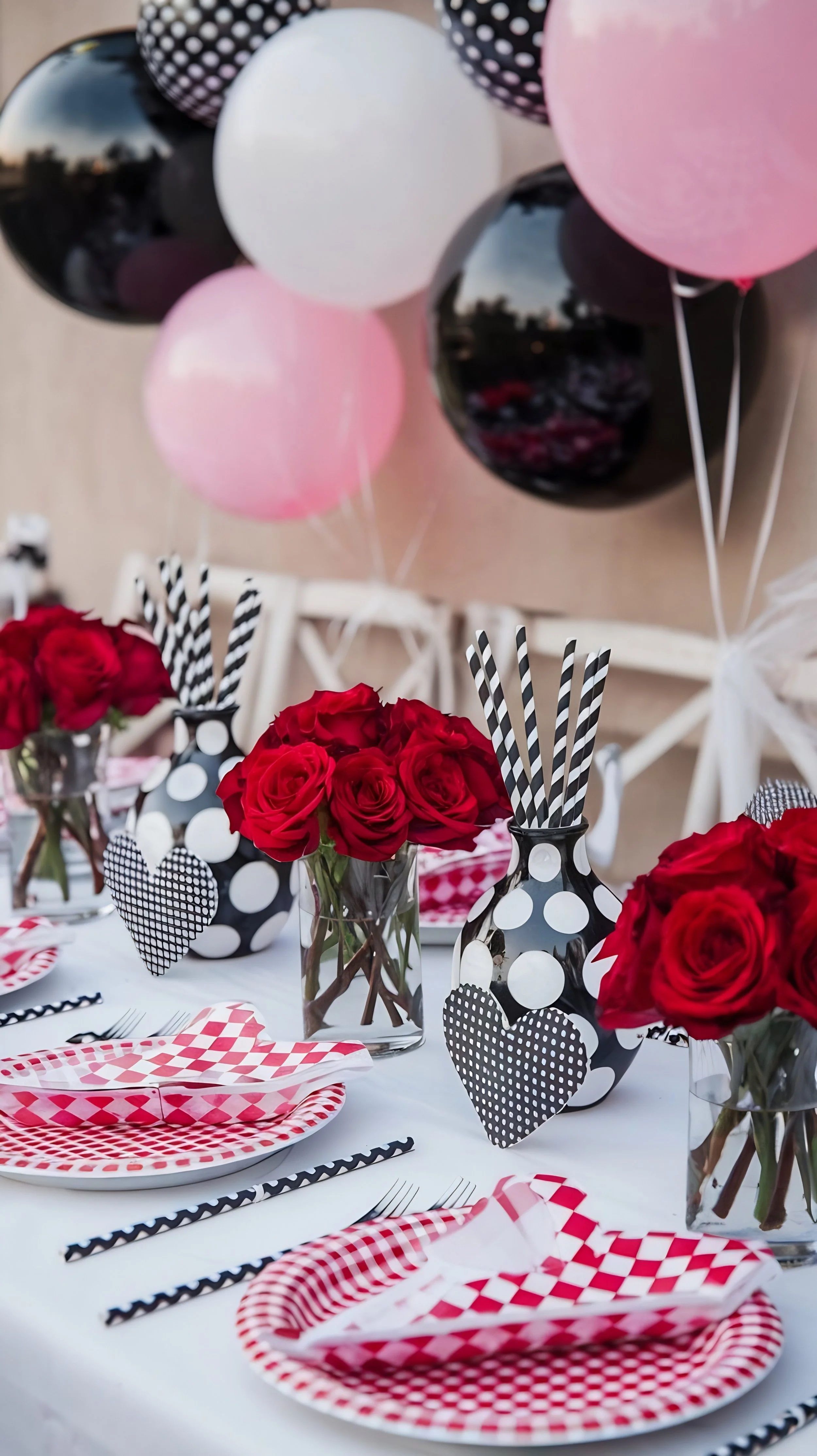 Creative table styling for themed event Athens NYRA