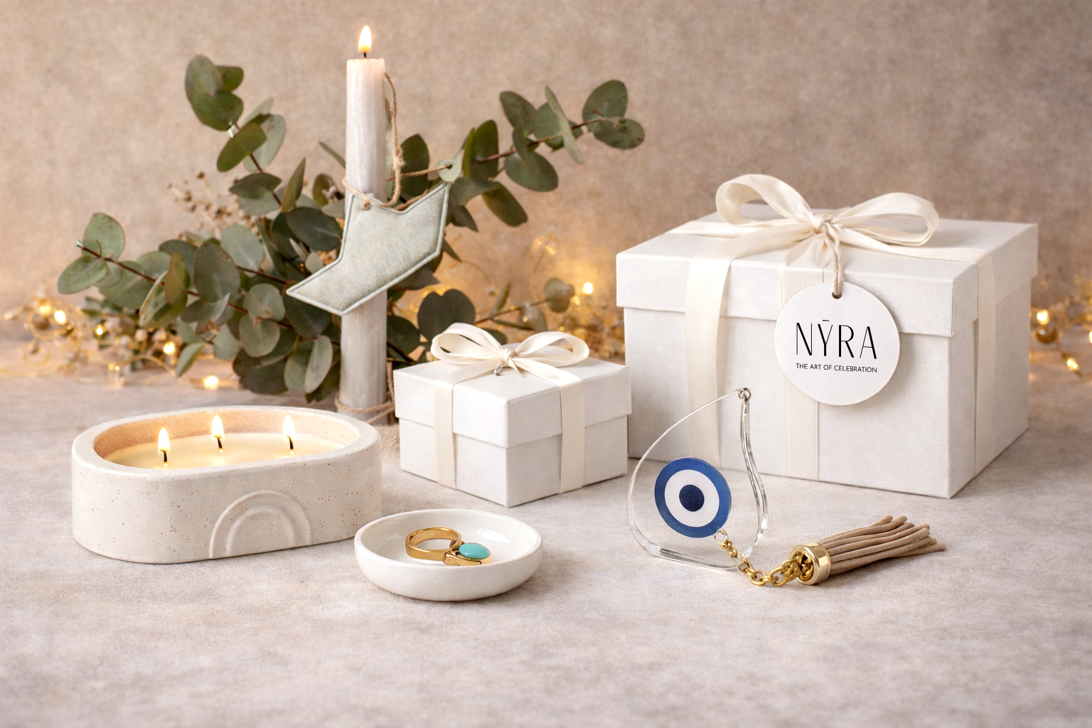 Luxury corporate gift set Athens with Greek craftsmanship by NYRA