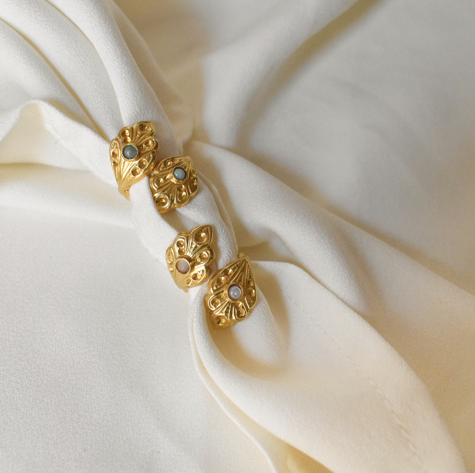 Curated gold ring gift Athens Greek design NYRA