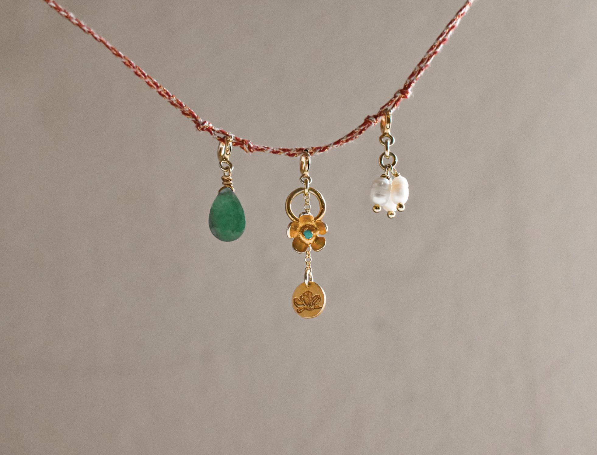 Curated charm necklace gift Athens NYRA