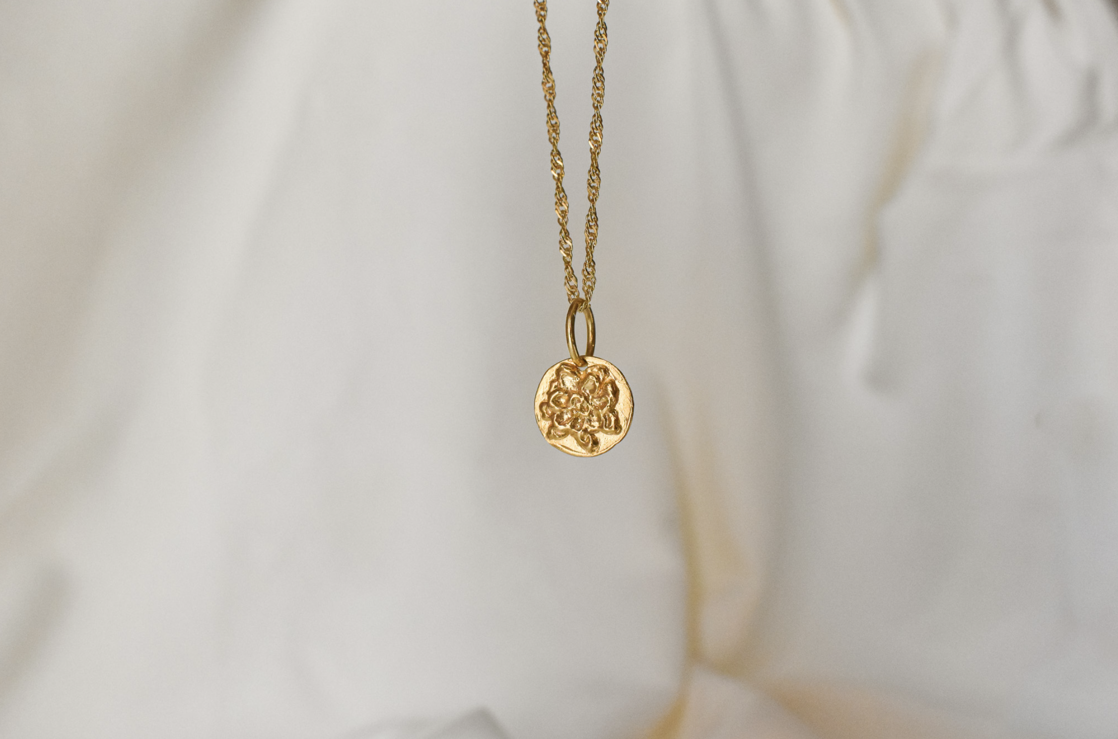 Curated gold pendant necklace gift Athens NYRA