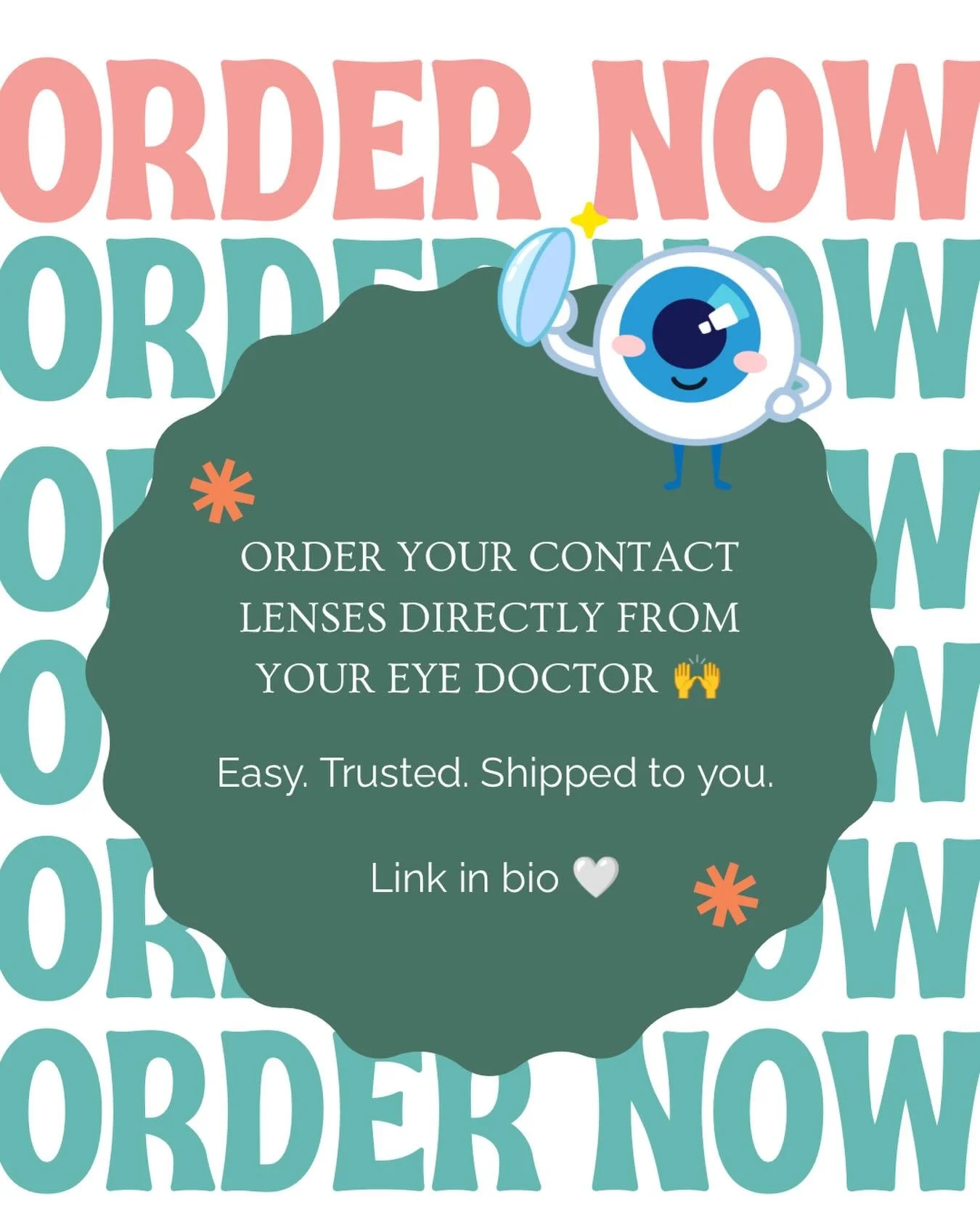 You asked, we listened 👏

You can now order your contact lenses directly from your eye doctor 🙌

✔️ Same trusted prescription
✔️ Easy reorders
✔️ Shipped straight to you
✔️ Support a local Austin practice

No third-party guessing. No sketchy boxes.