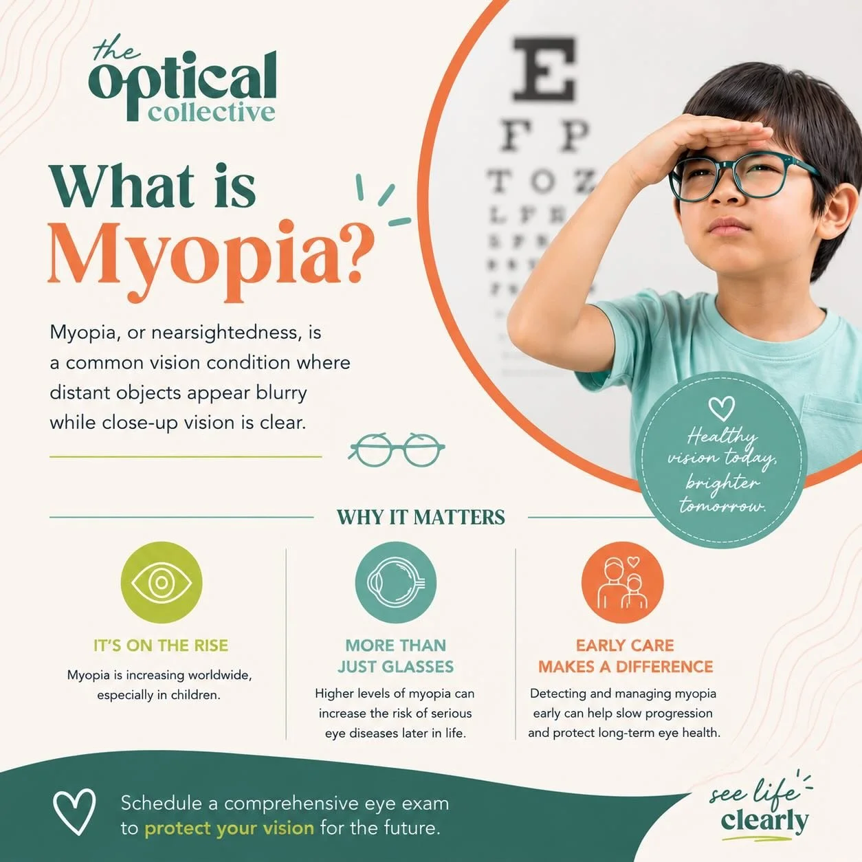 Early management can help protect long-term eye health.

#MyopiaAwarenessWeek #MyopiaManagement #ChildrensEyeHealth #PediatricOptometry #HealthyVision