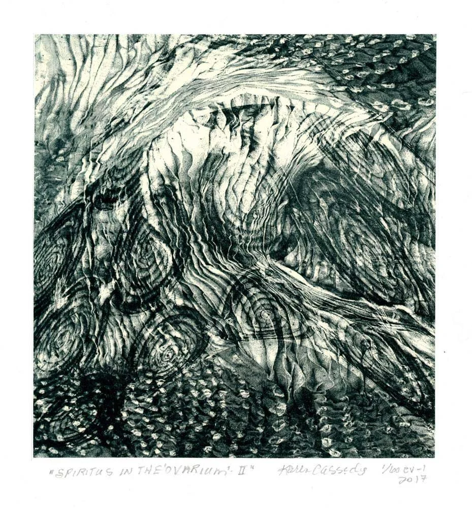 Spiritus in the Ovarium II EV1 (Green) - Karen Cassidy