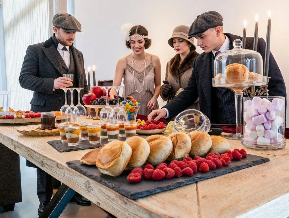 Décor prohibition pour buffet événementiel Nantes