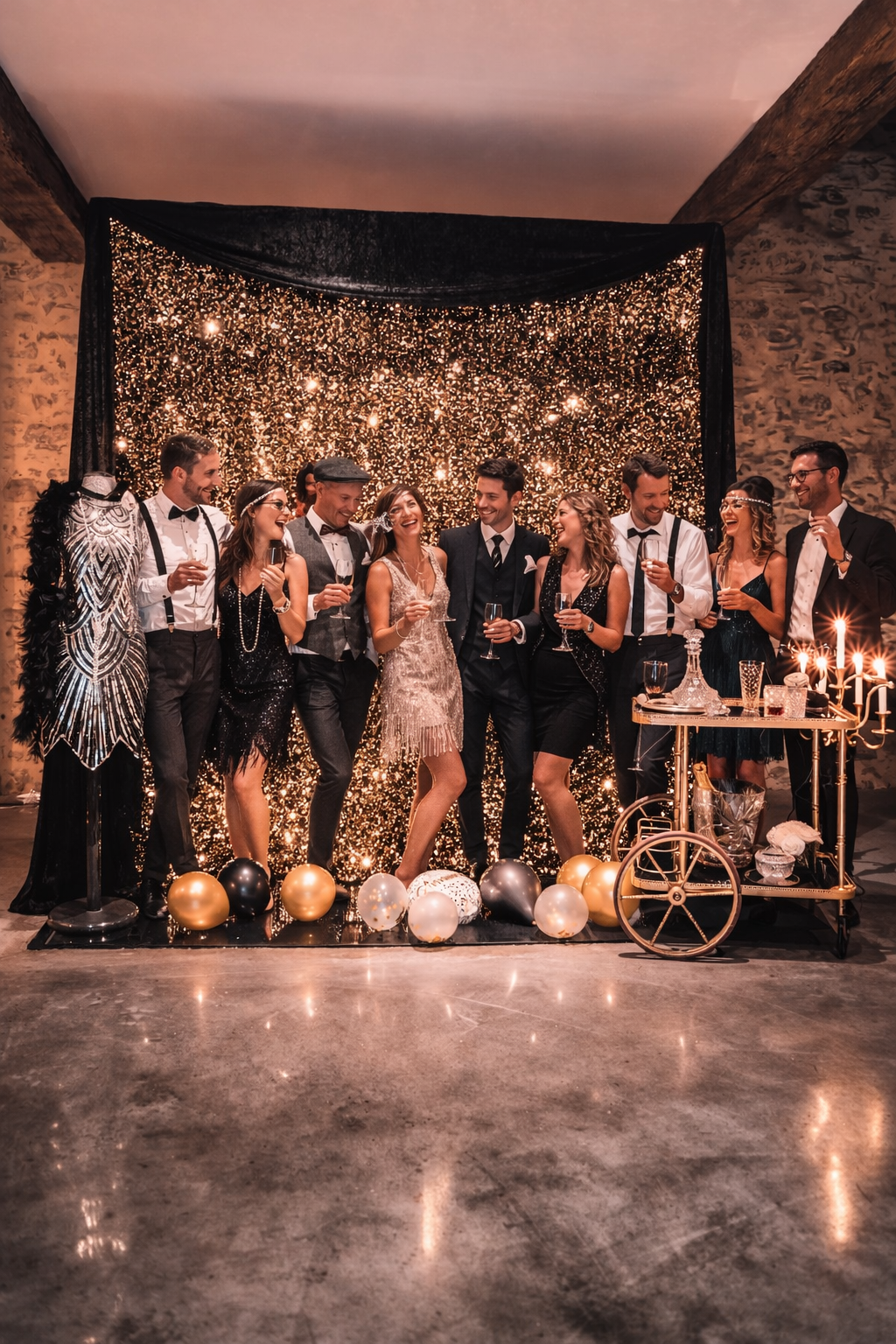 Décor Gasty pour soirée privée à Nantes, anniversaire ou réception.