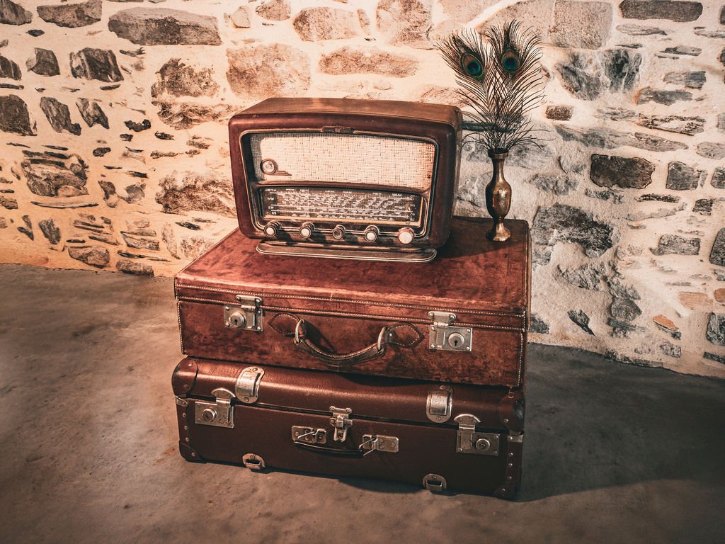 Valises vintage – accessoires déco Speakeasy style prohibition