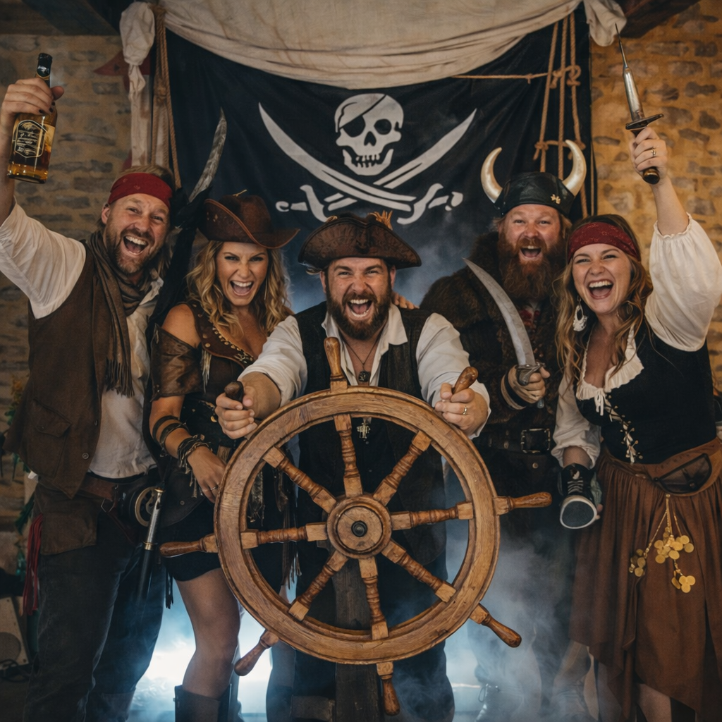 Décor pirate lors d’une soirée privée à Nantes – location décor événementiel
