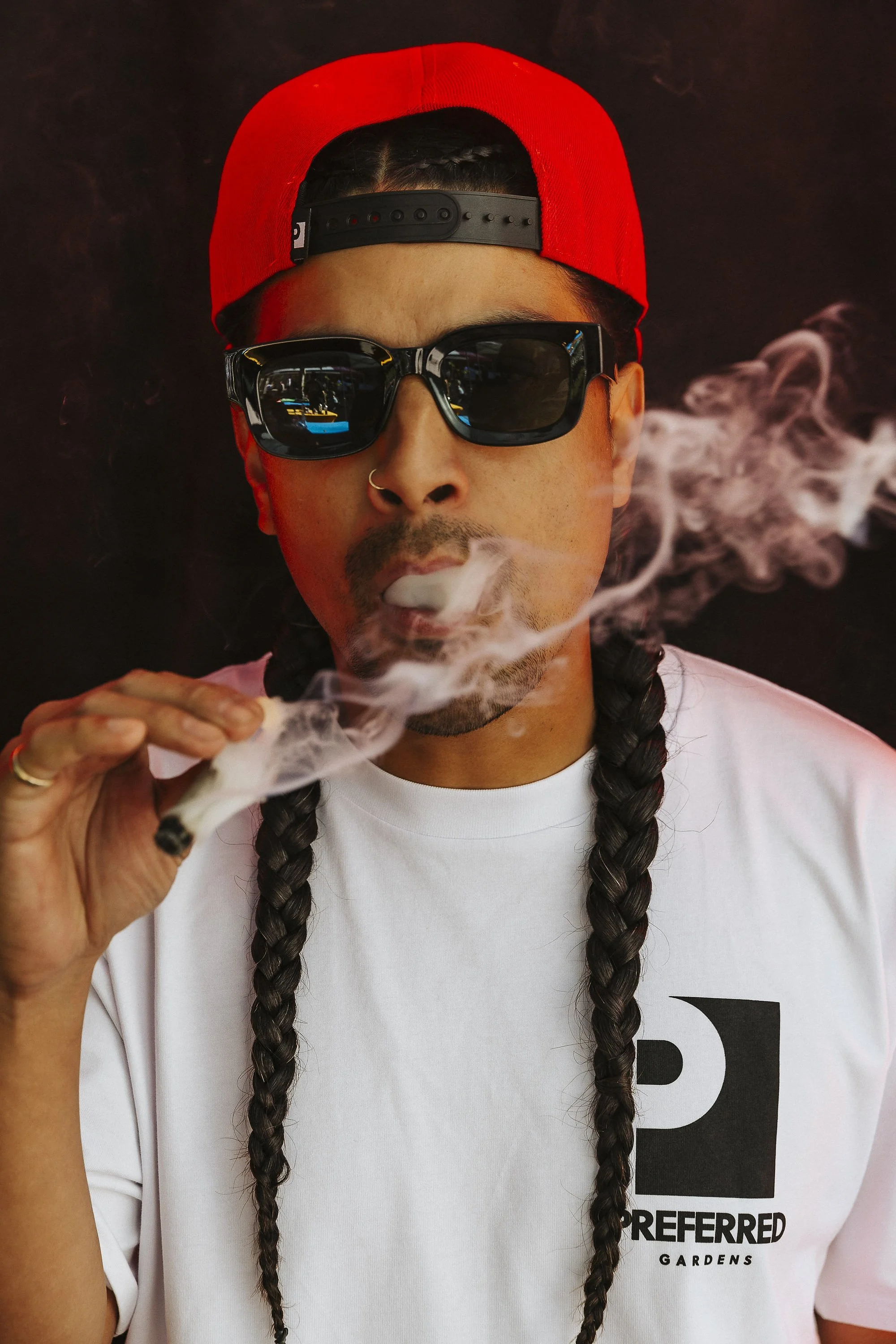 Like Mike from Preferred Gardens posing for a puff portrait