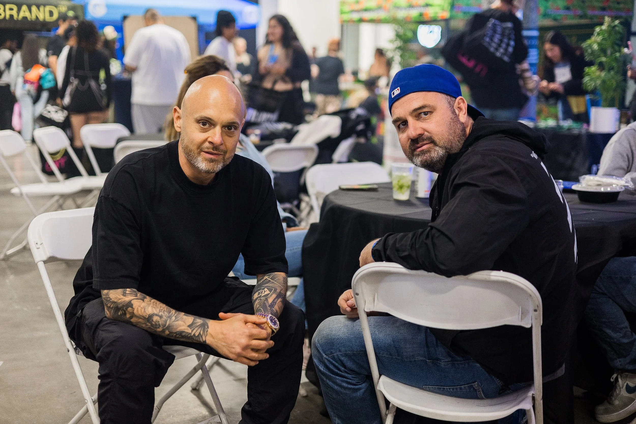 Ryan Bartholomew (Doja Pak) and Elliot Lewis (Catalyst) at a Capo Event