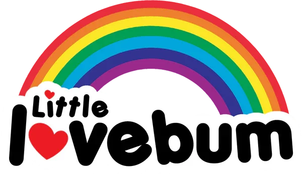 A colorful logo with the words 'Little LoveBum' in playful black font, featuring a red heart in place of the 'o' in 'Love'.
