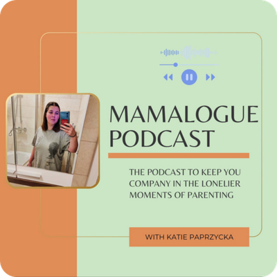 Cover of Mamalogue Podcast, hosted by Katie. Episode 79: Baby Pottying with Steph Elliott, founder of babypottying.co.uk