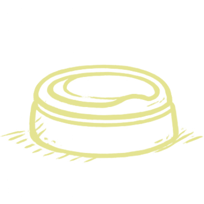 Hand-drawn sketch of a baby's potty